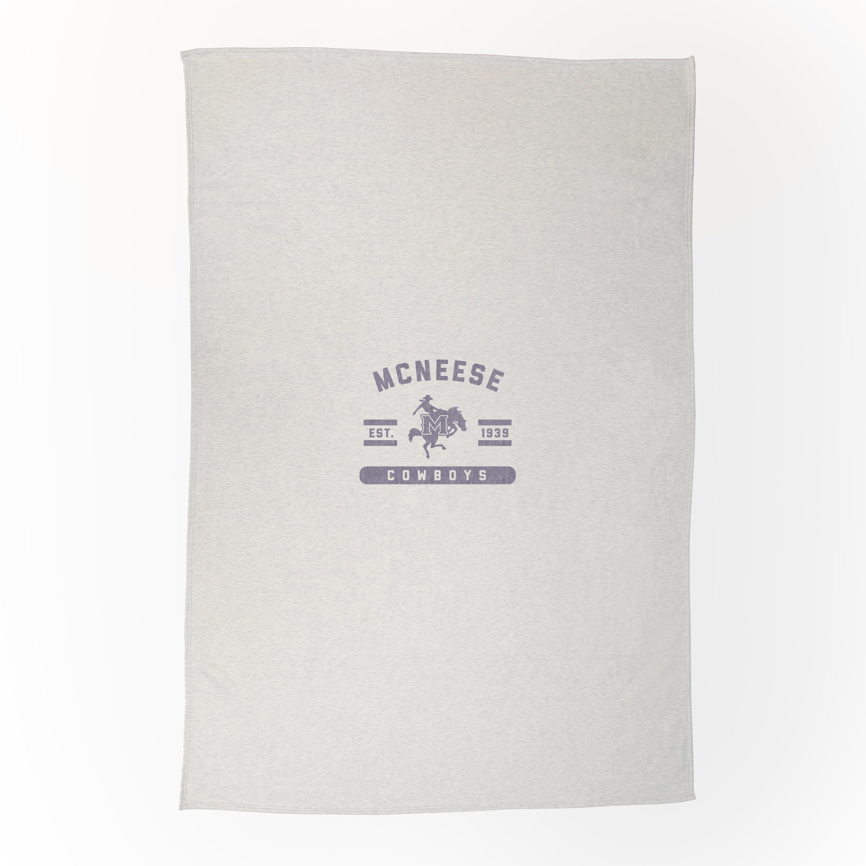 McNeese State Oatmeal Sweatshirt Blanket