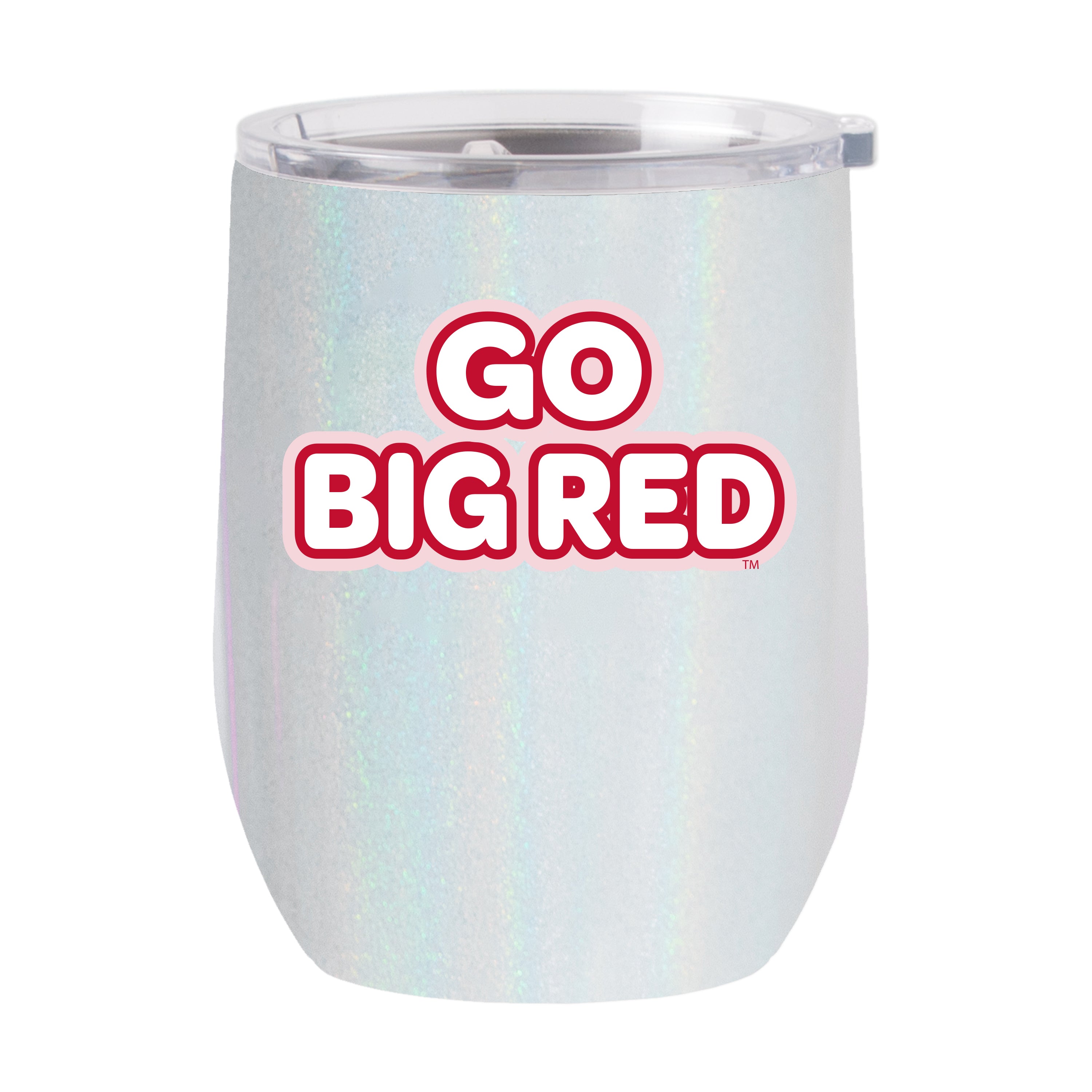 Nebraska 16oz Bubble Iridescent Curved Tumbler