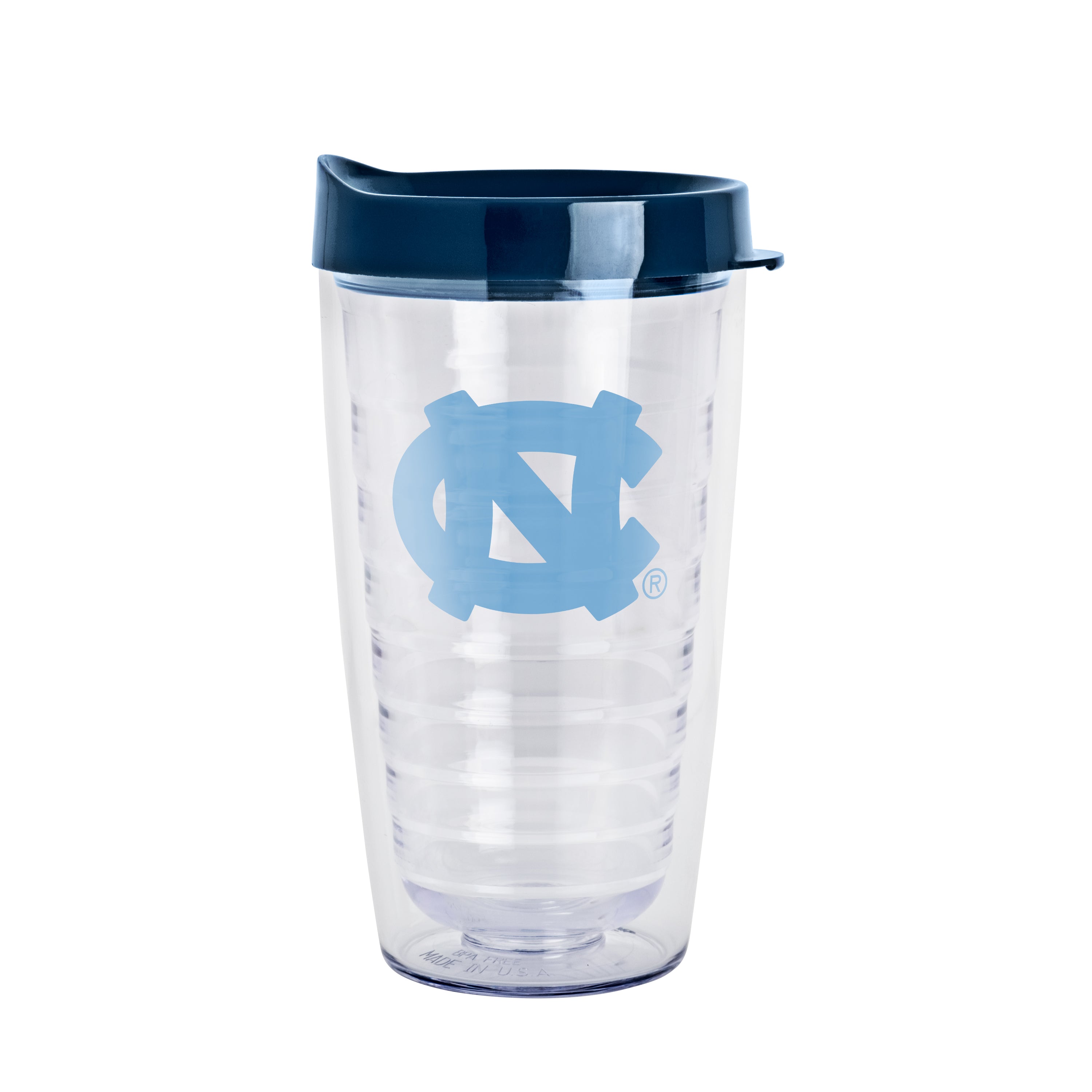 North Carolina 16oz Flipside Dbl Wall Clear Tumbler