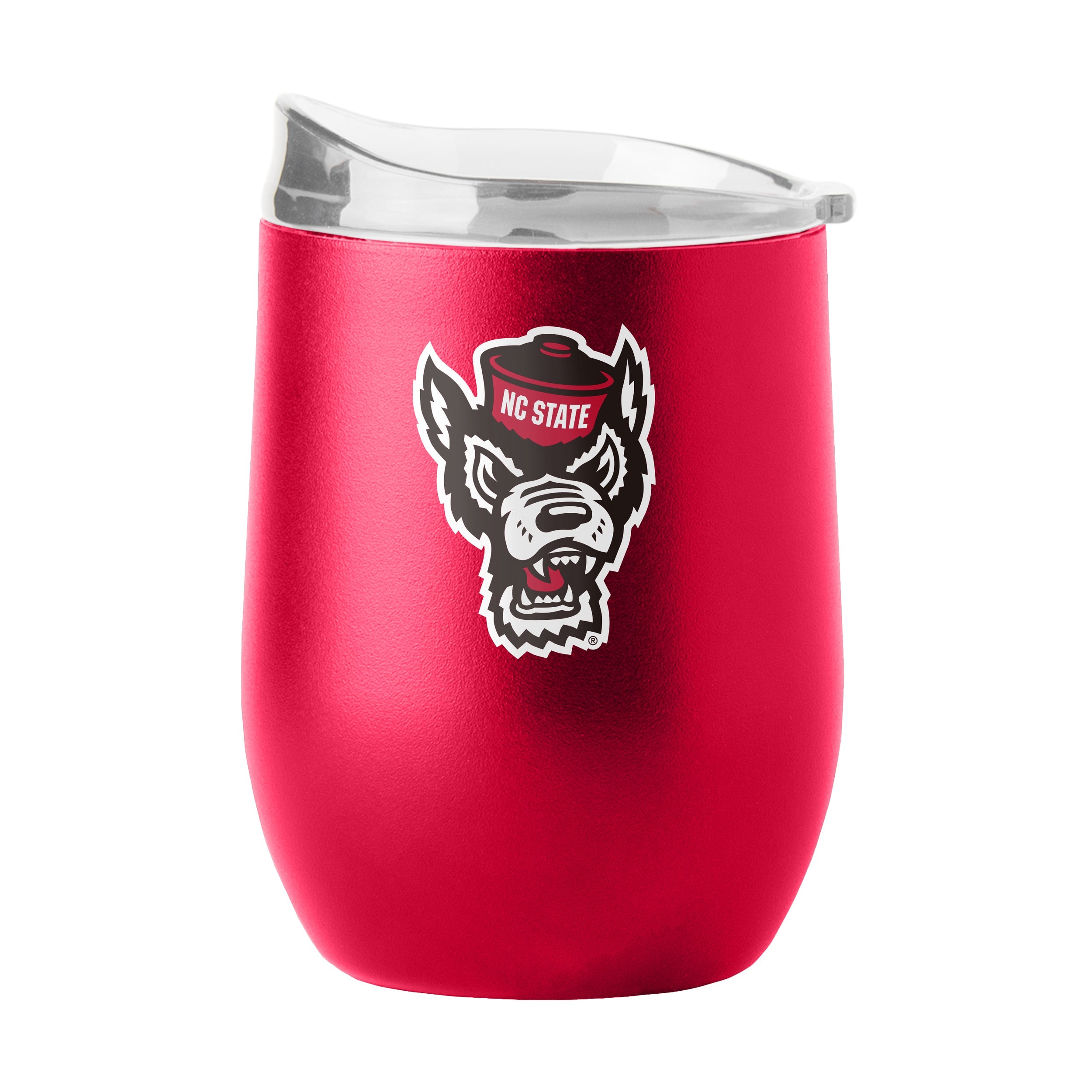 NC State 16oz Flipside Powder Coat Curved Beverage