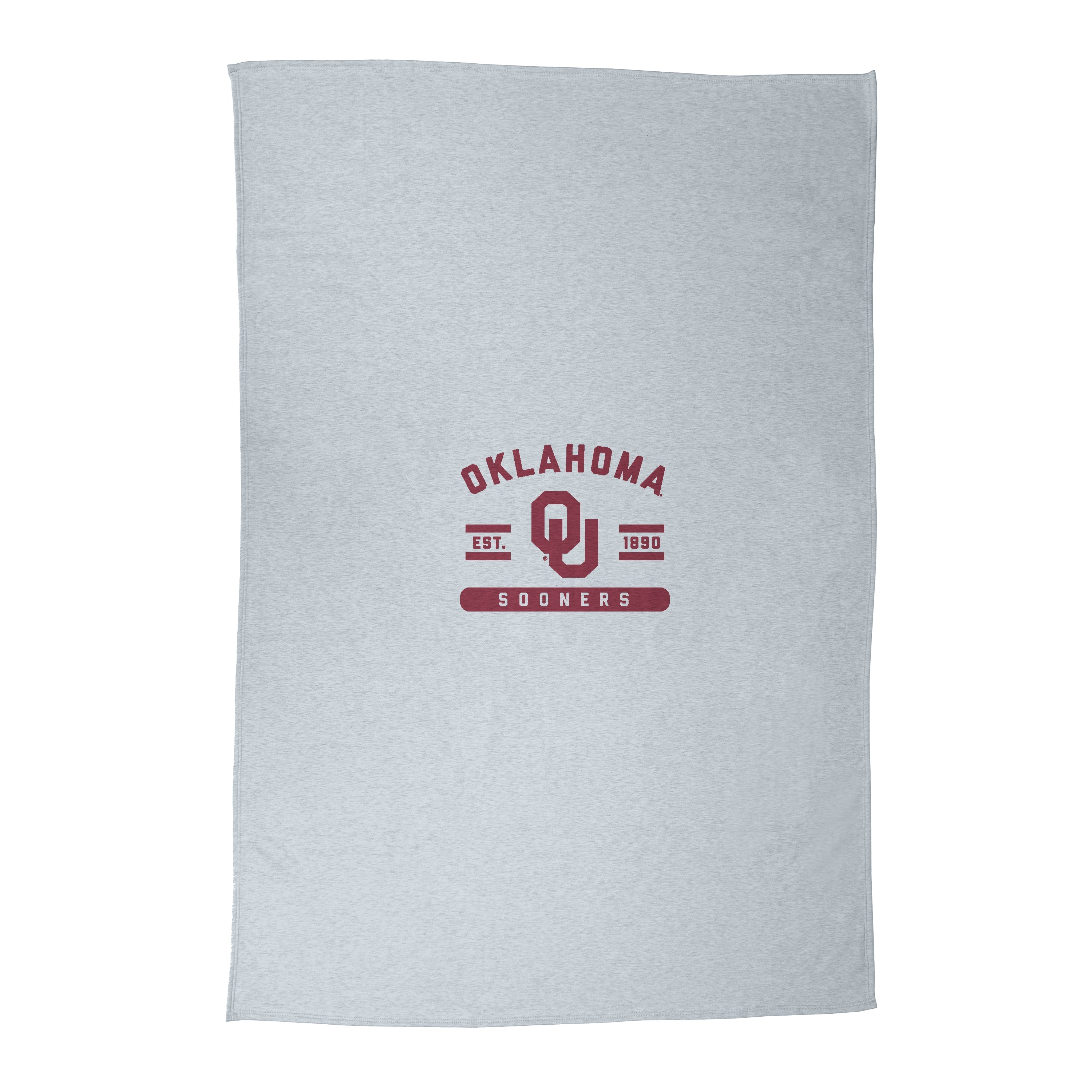 Oklahoma Athletic Gray Sublimated Sweatshirt Blanket