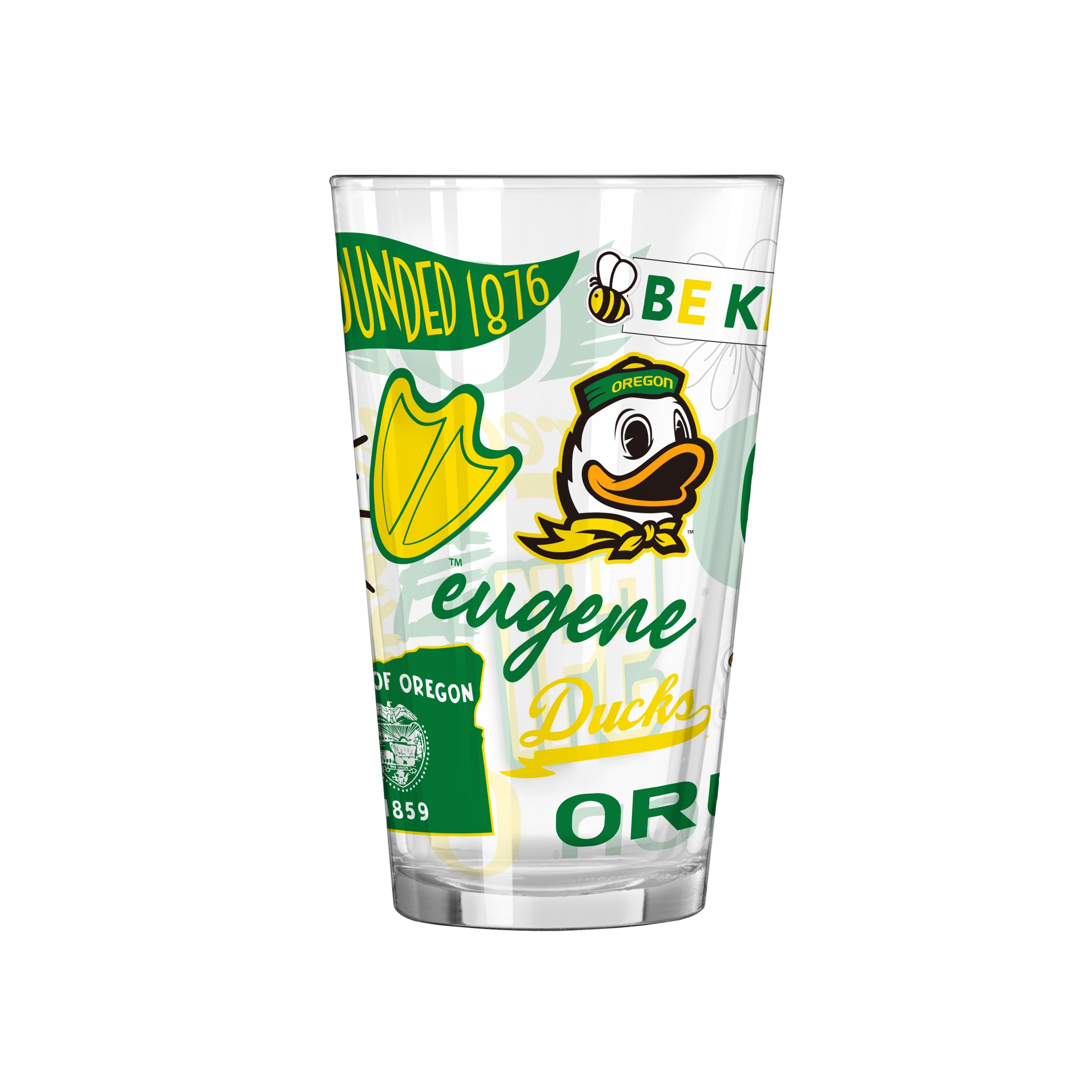 Oregon 16oz Native Pint Glass