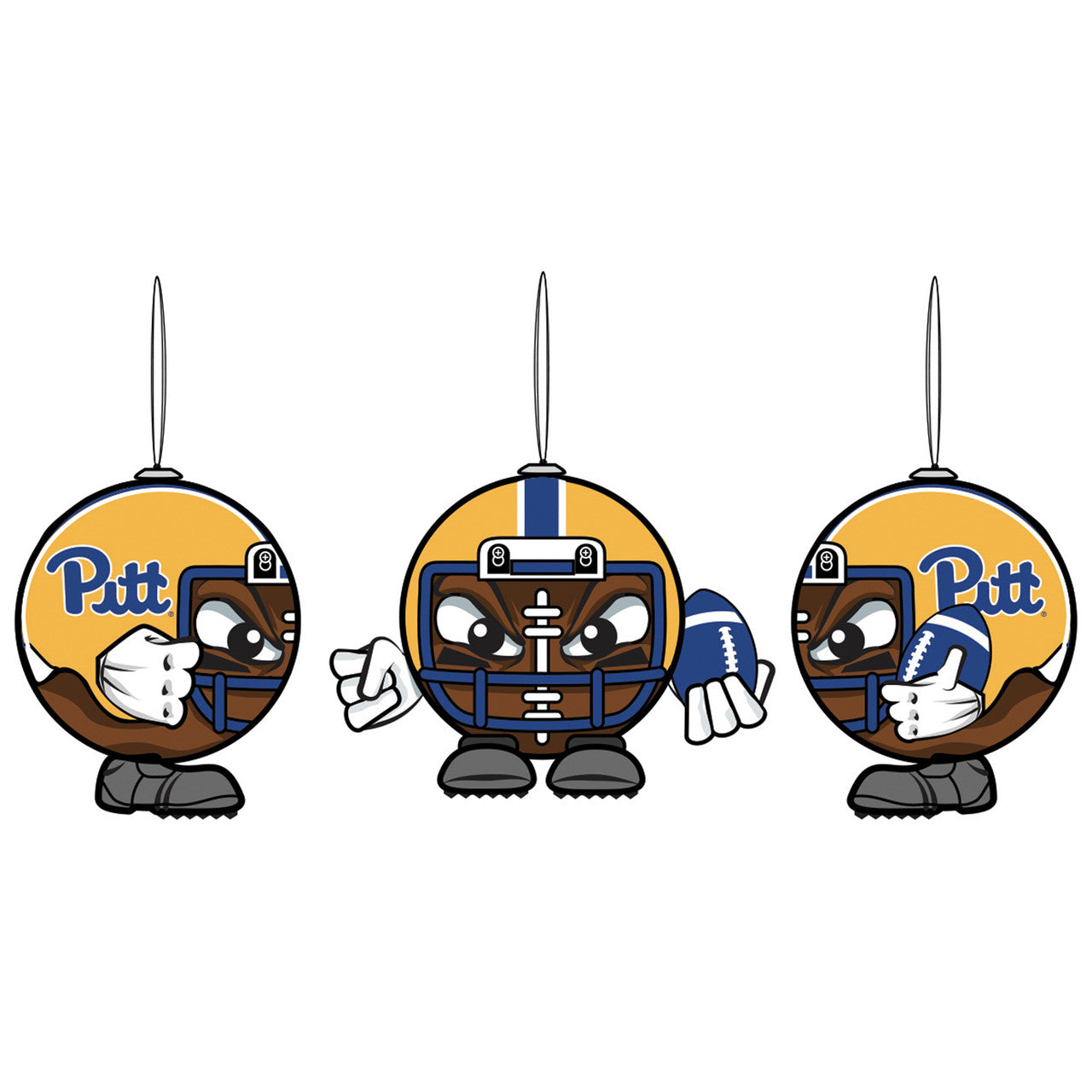 Pittsburgh Panthers Ornament Ball Head - Sports Collectibles, Sports Memorabilia, Sports Fan Shop, Sports Gifts