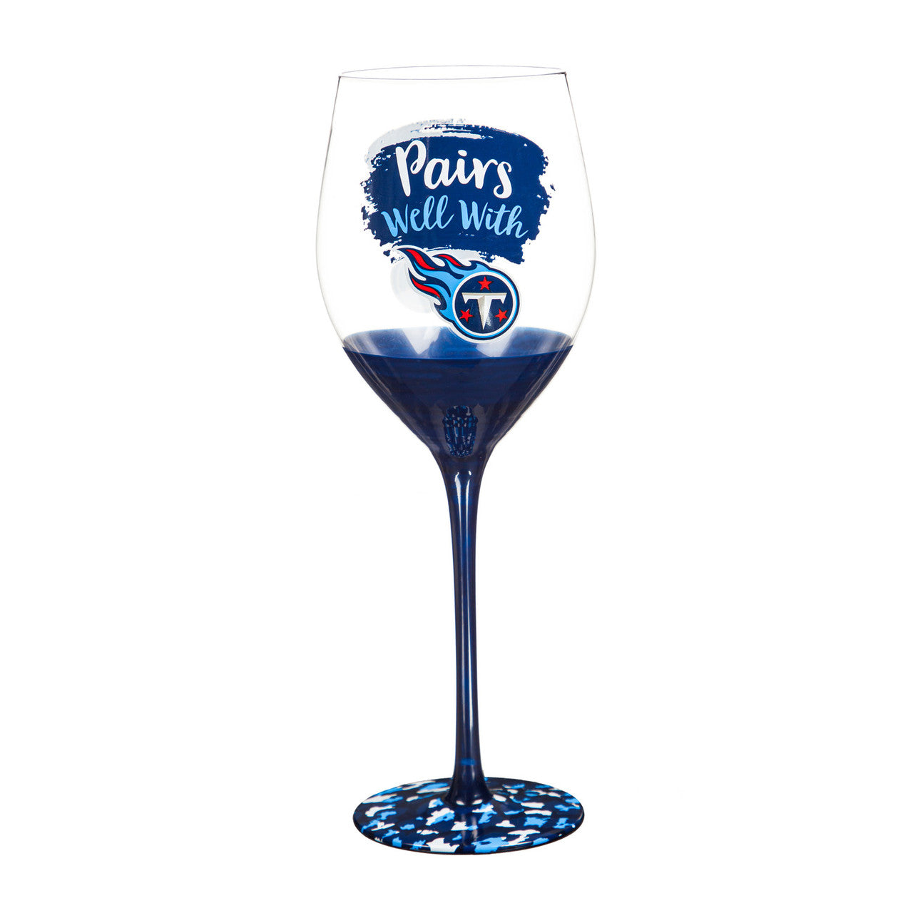 Tennessee Titans Glass 17oz Wine Stemmed Boxed - Sports Collectibles, Sports Memorabilia, Sports Fan Shop, Sports Gifts