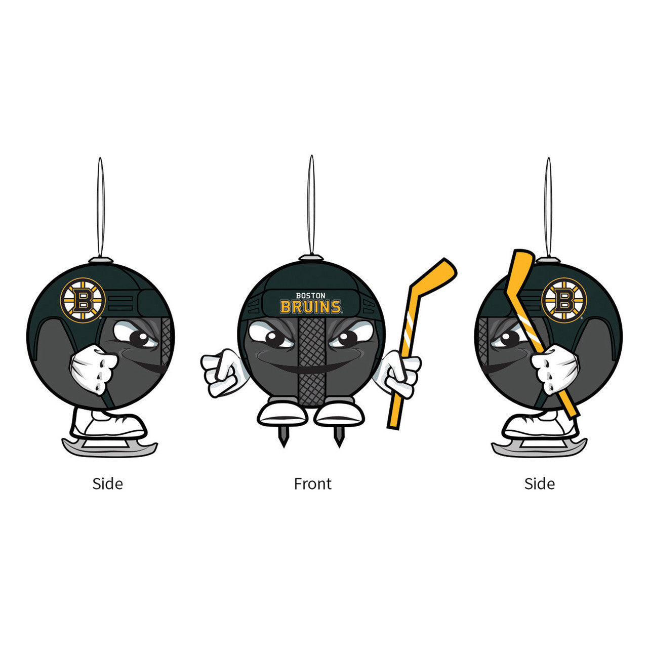 Boston Bruins Ornament Ball Head - Sports Collectibles, Sports Memorabilia, Sports Fan Shop, Sports Gifts