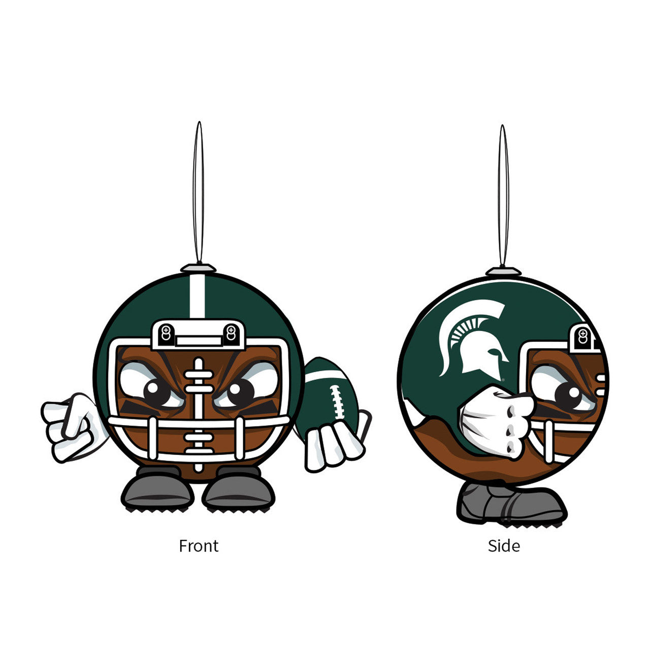 Michigan State Spartans Ornament Ball Head - Sports Collectibles, Sports Memorabilia, Sports Fan Shop, Sports Gifts