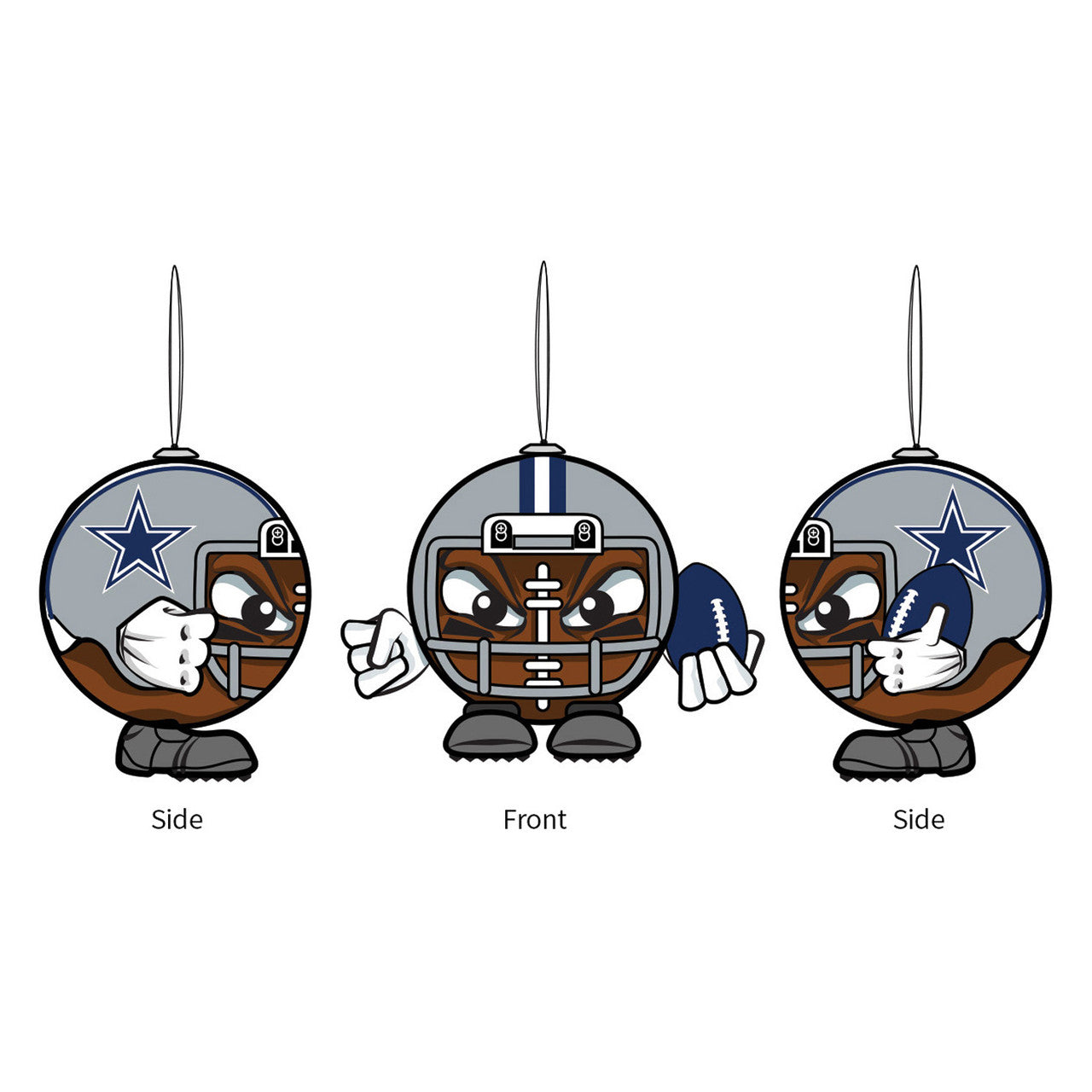 Dallas Cowboys Ornament Ball Head - Sports Collectibles, Sports Memorabilia, Sports Fan Shop, Sports Gifts