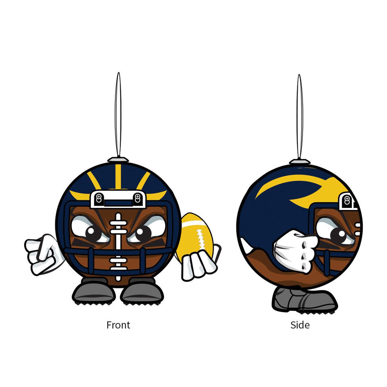 Michigan Wolverines Ornament Ball Head - Sports Collectibles, Sports Memorabilia, Sports Fan Shop, Sports Gifts