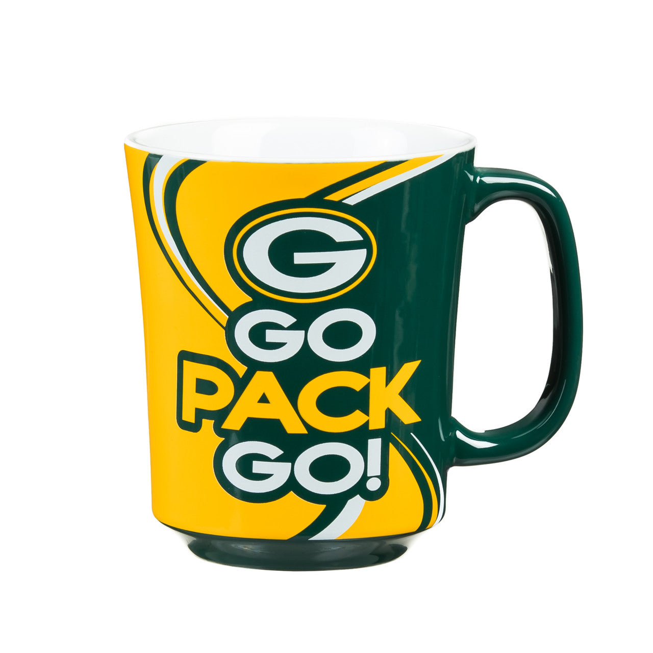 Green Bay Packers Coffee Mug 14oz Ceramic with Matching Box - Sports Collectibles, Sports Memorabilia, Sports Fan Shop, Sports Gifts