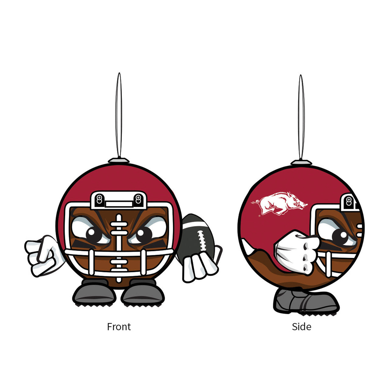 Arkansas Razorbacks Ornament Ball Head - Sports Collectibles, Sports Memorabilia, Sports Fan Shop, Sports Gifts