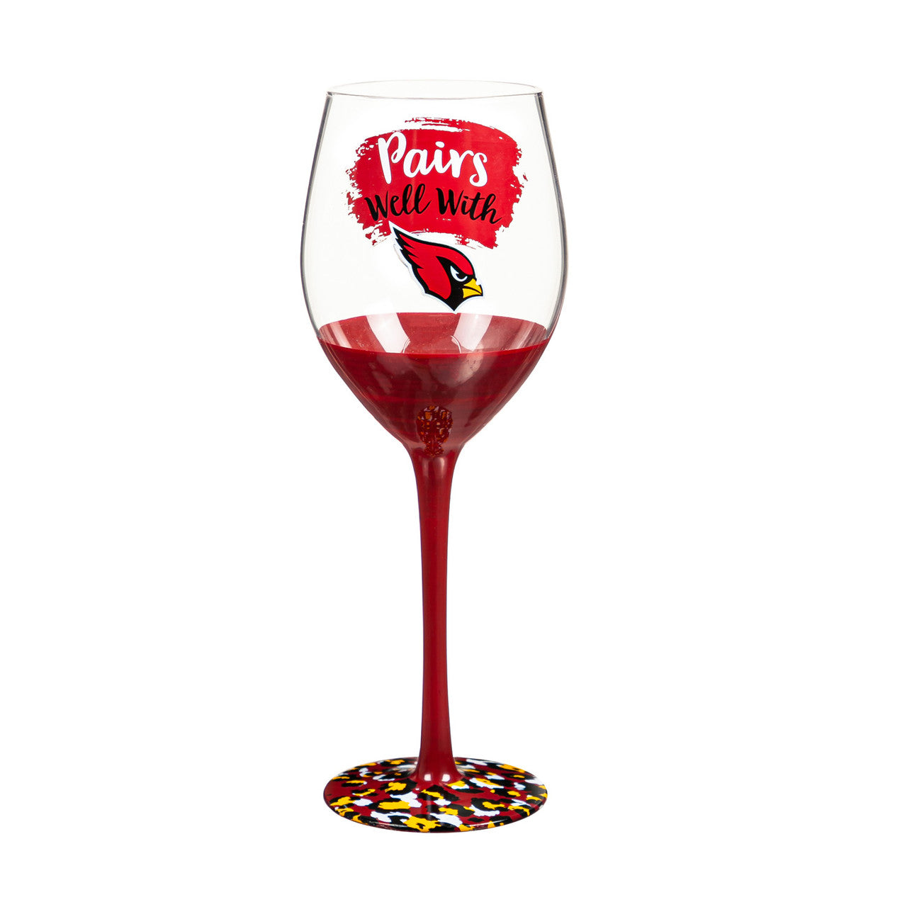 Arizona Cardinals Glass 17oz Wine Stemmed Boxed - Sports Collectibles, Sports Memorabilia, Sports Fan Shop, Sports Gifts