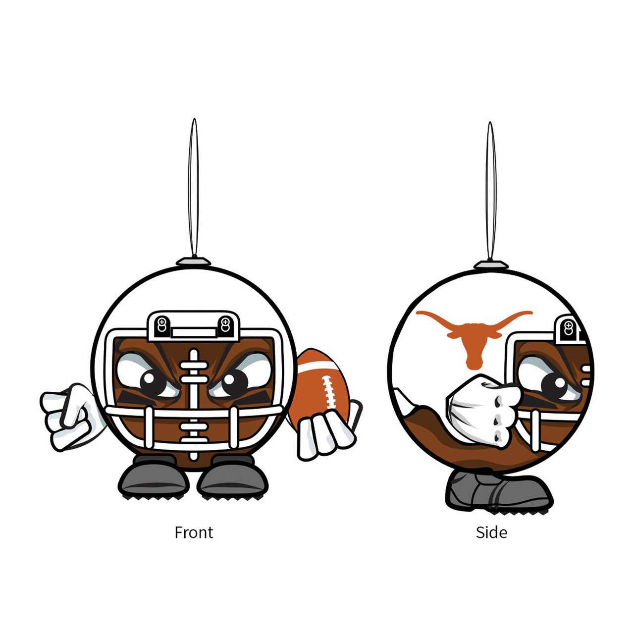 Texas Longhorns Ornament Ball Head - Sports Collectibles, Sports Memorabilia, Sports Fan Shop, Sports Gifts