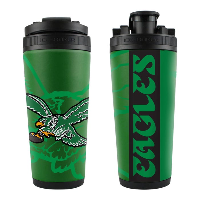 Philadelphia Eagles Classic 26oz 4D Stainless Steel Ice Shaker - Sports Gifts, Sports Memorabilia, Sports Collectibles, Fan Shop