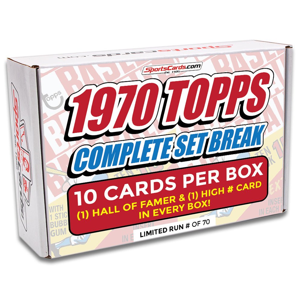 1970 TOPPS BASEBALL COMPLETE SET BREAK – 10 CARDS PER BOX! INCLUDES A HOFER AND HIGH NUMBER! - Sports Gifts, Sports Memorabilia, Sports Collectibles, Fan Shop