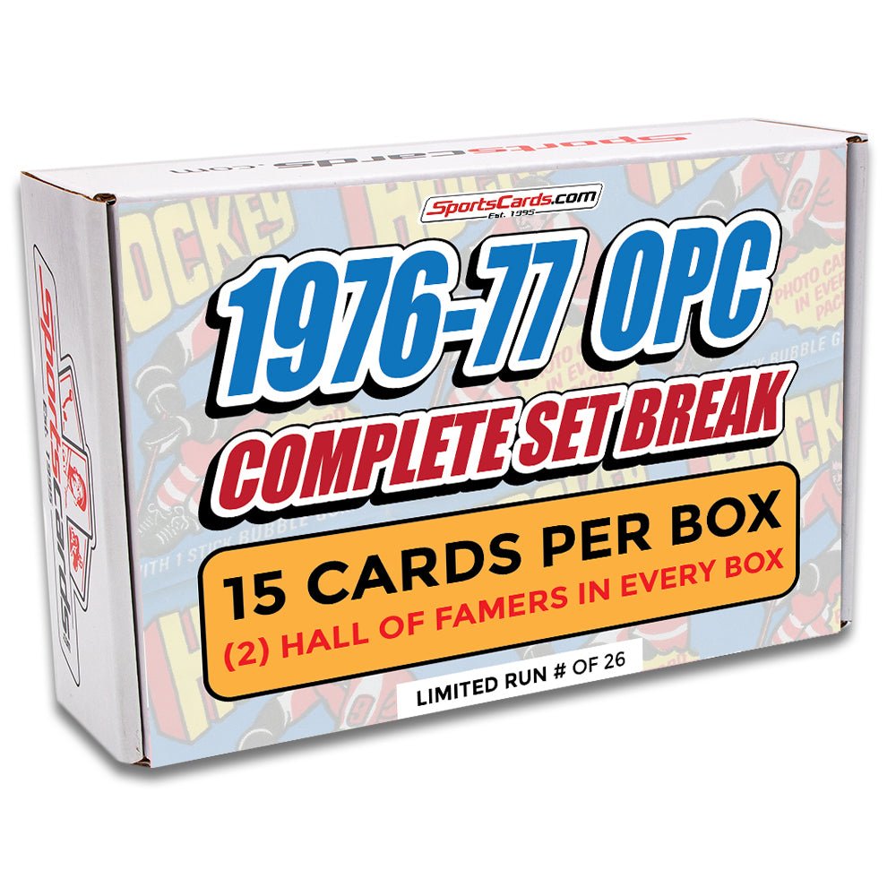 1976-77 O-PEE-CHEE HOCKEY COMPLETE SET BREAK - 15 CARDS PER BOX! 2 HOFERS PER BOX! - Sports Gifts, Sports Memorabilia, Sports Collectibles, Fan Shop