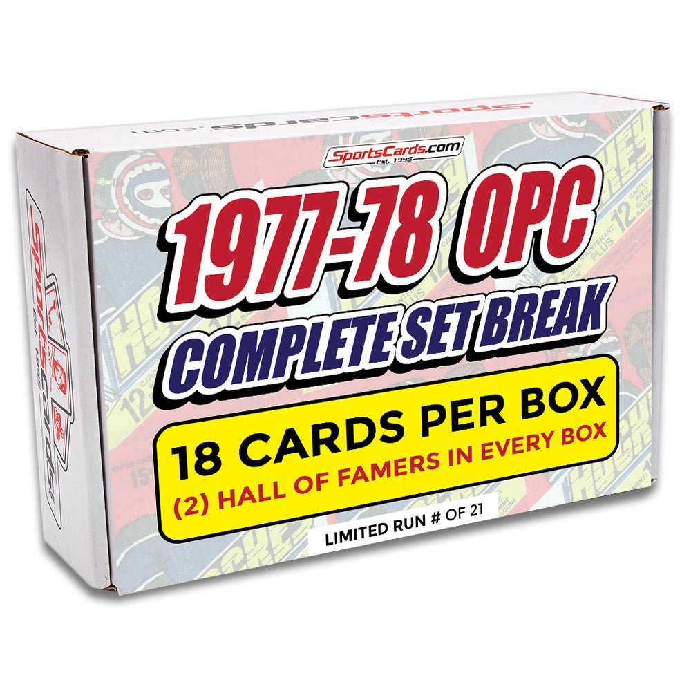 1977-78 O-PEE-CHEE HOCKEY COMPLETE SET BREAK - 18 CARDS PER BOX! 2 HOFERS PER BOX! - Sports Gifts, Sports Memorabilia, Sports Collectibles, Fan Shop