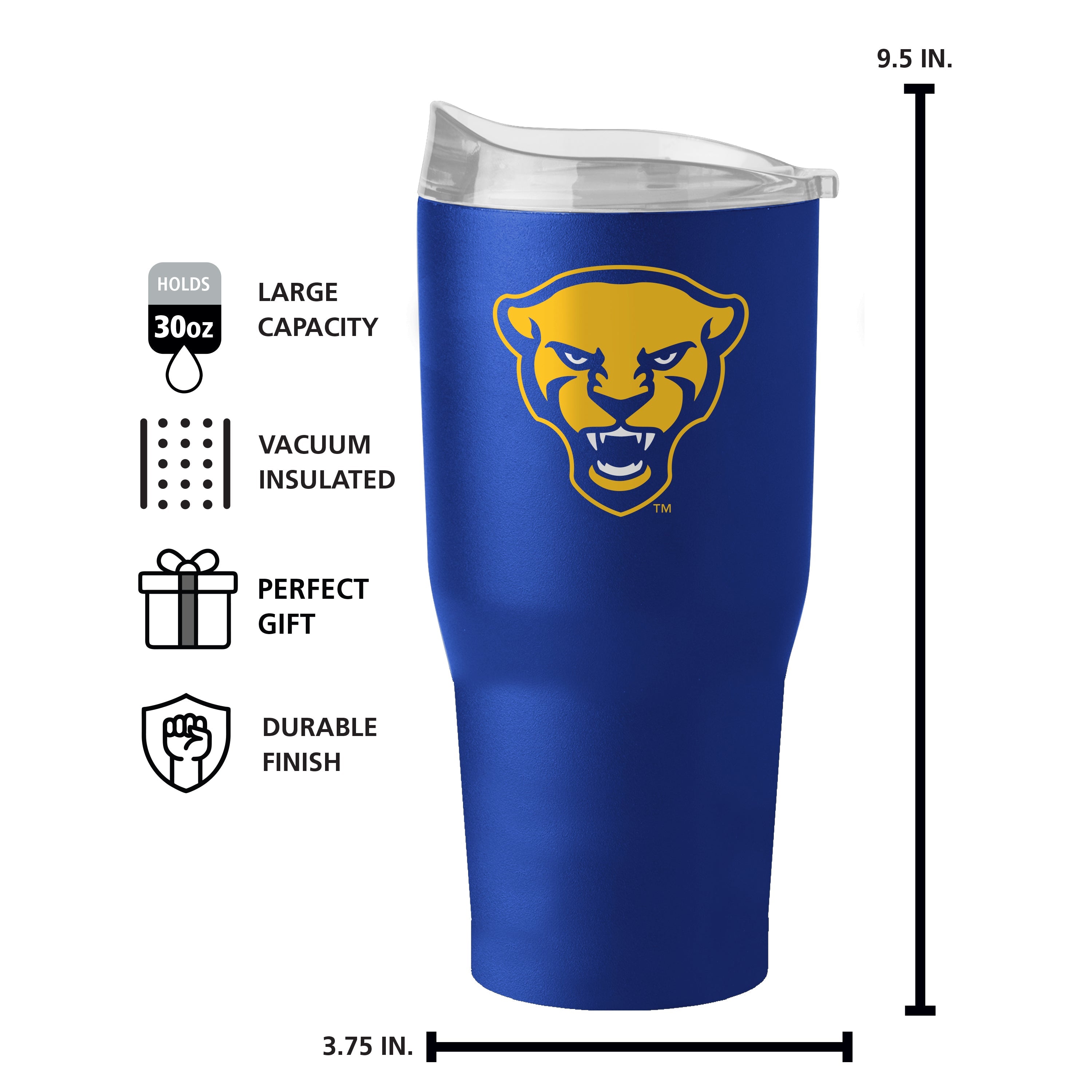 Pittsburgh 30oz Flipside Powder Coat Tumbler