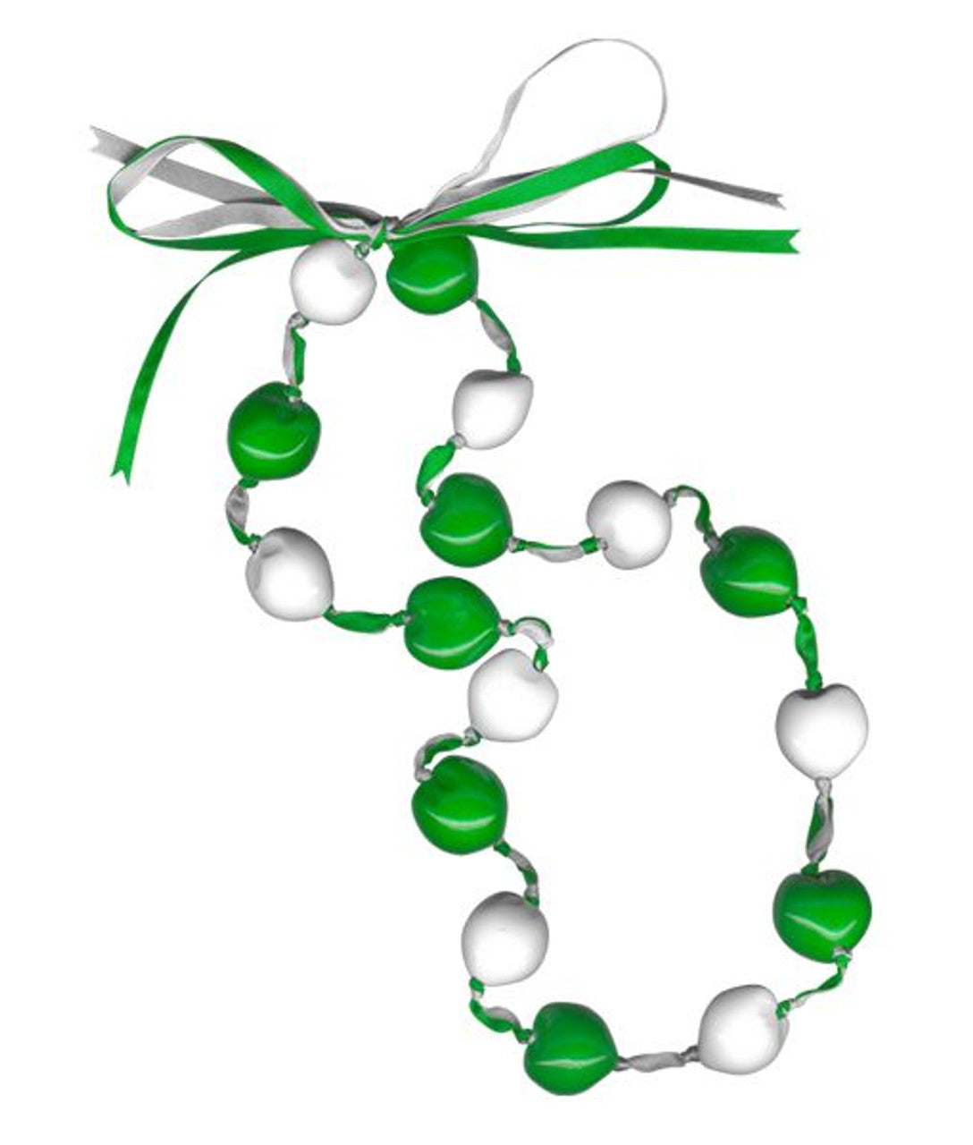 Lucky Kukui Nuts Necklace Green/White CO - Sports Collectibles, Sports Memorabilia, Sports Fan Shop, Sports Gifts