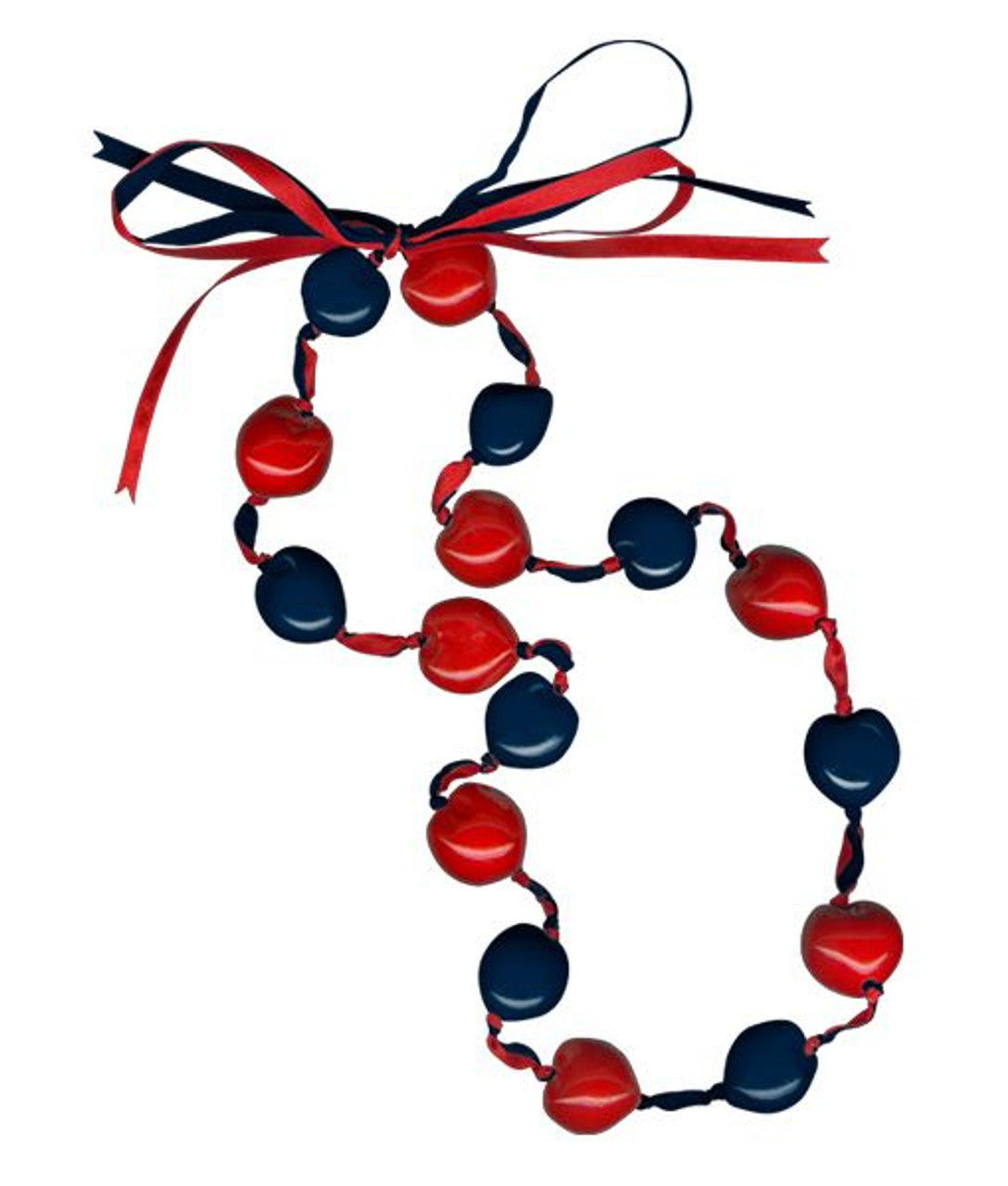 Lucky Kukui Nuts Necklace Navy/Red CO - Sports Collectibles, Sports Memorabilia, Sports Fan Shop, Sports Gifts