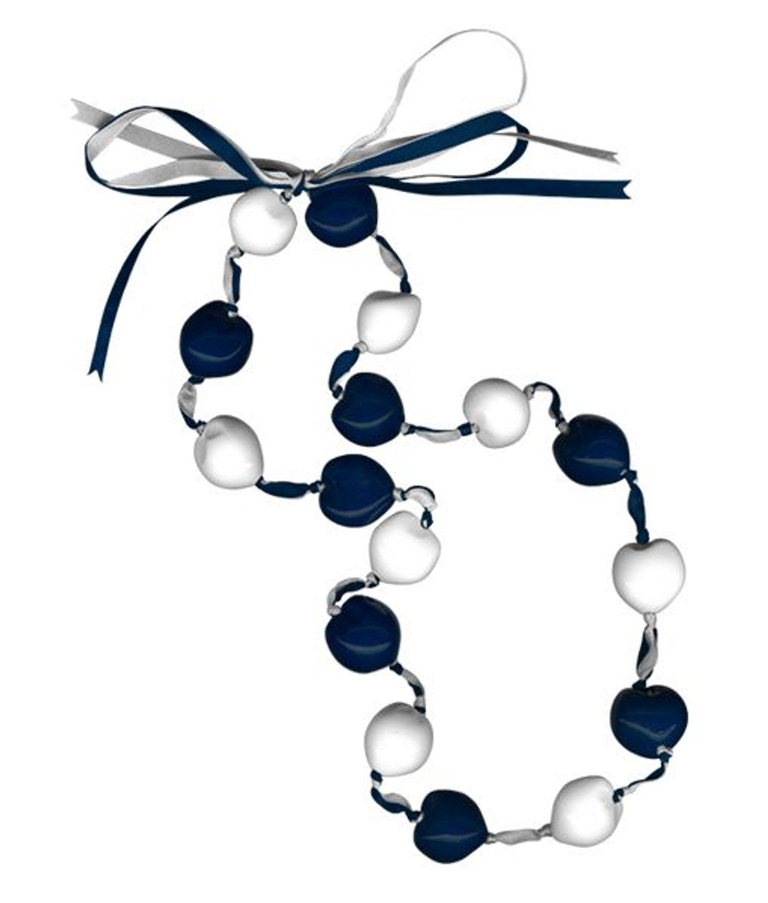 Lucky Kukui Nuts Necklace Navy/White CO - Sports Collectibles, Sports Memorabilia, Sports Fan Shop, Sports Gifts