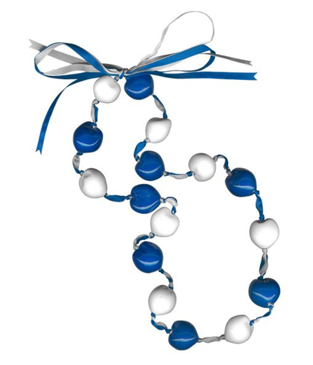 Lucky Kukui Nuts Necklace Royal/White CO - Sports Collectibles, Sports Memorabilia, Sports Fan Shop, Sports Gifts
