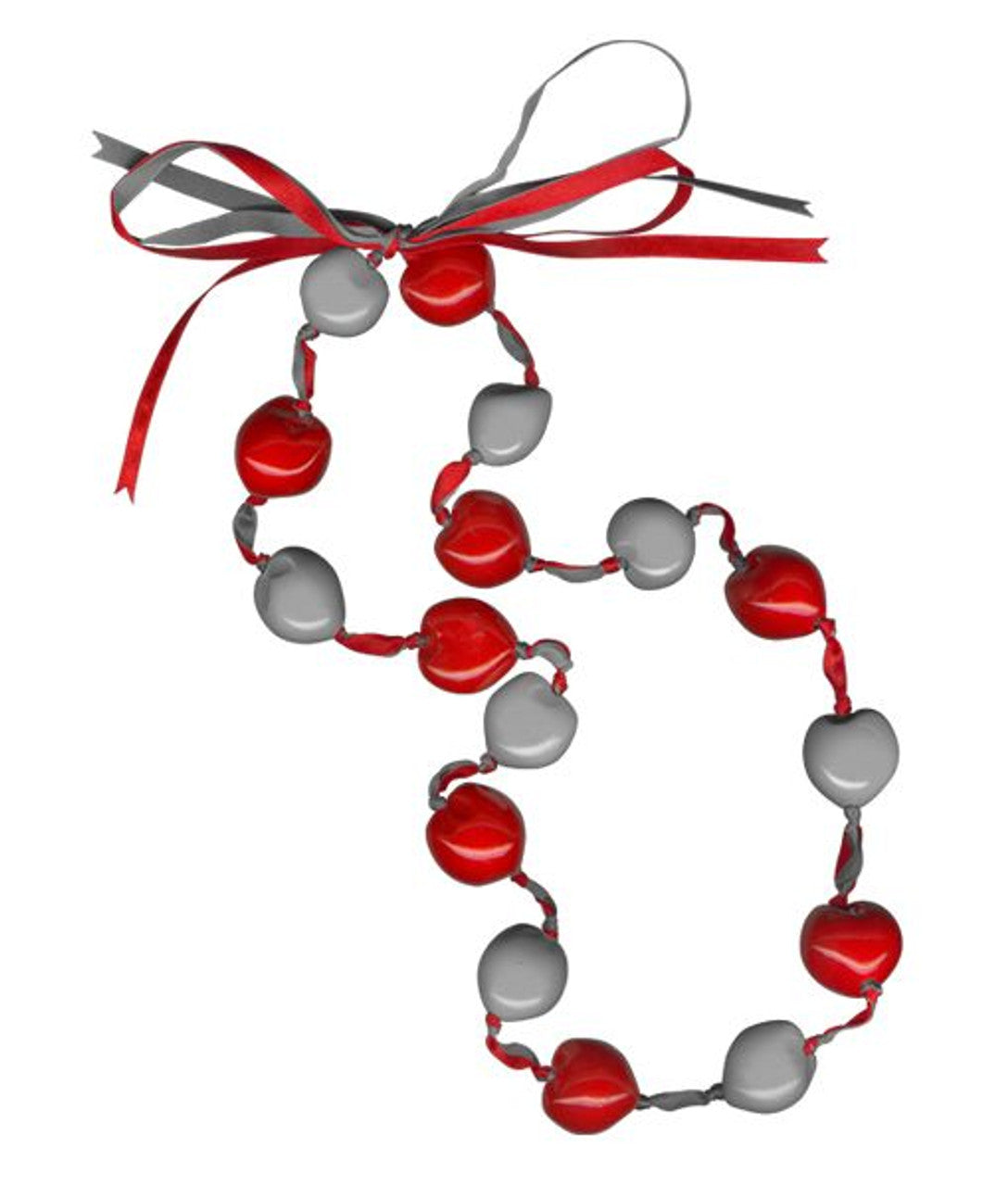 Lucky Kukui Nuts Necklace Red/Silver CO - Sports Collectibles, Sports Memorabilia, Sports Fan Shop, Sports Gifts