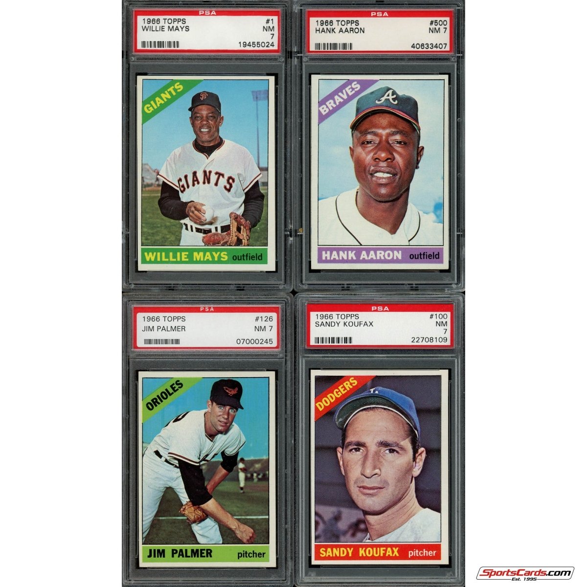 1966 Topps Baseball Complete Graded Set Break - (1) PSA 7 or Better Graded Card Per Box! - Sports Gifts, Sports Memorabilia, Sports Collectibles, Fan Shop