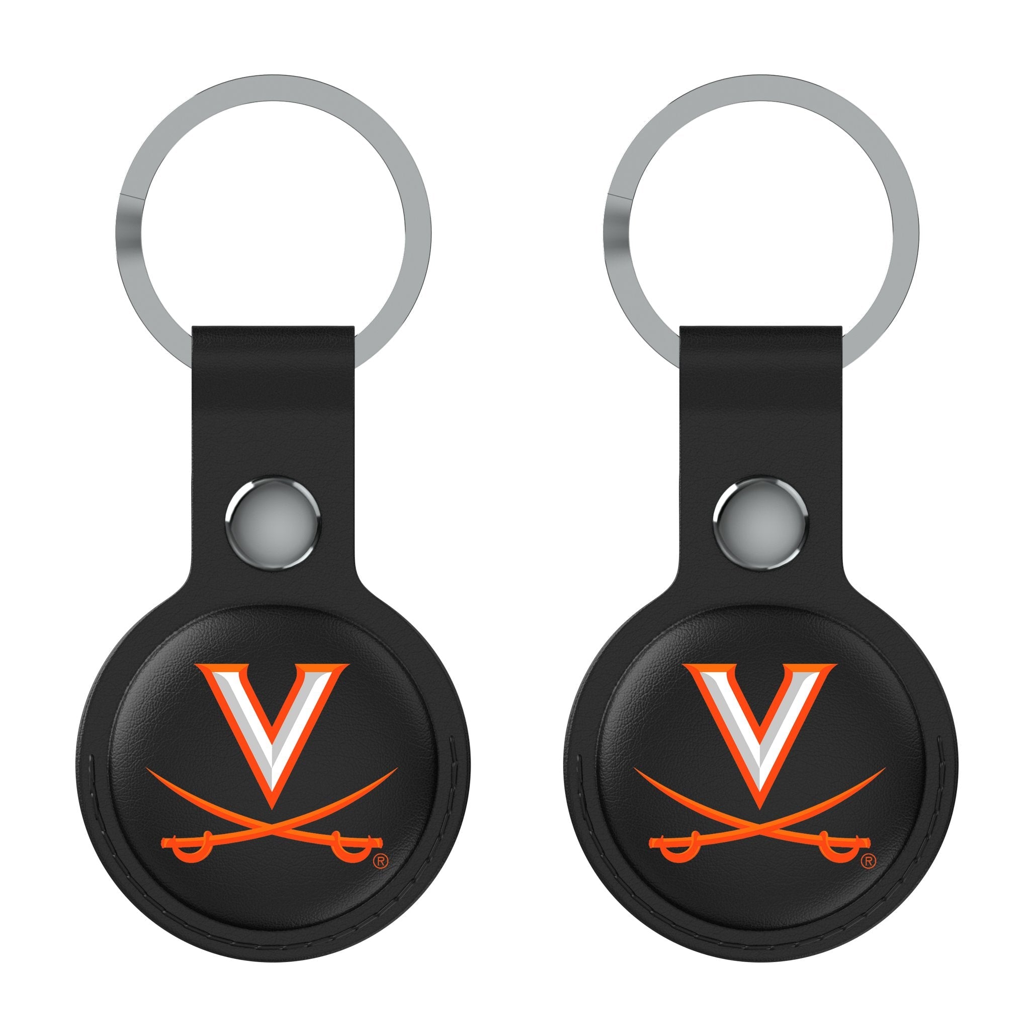 University of Virginia Cavaliers Insignia Black Airtag Holder 2-Pack - Sports Gifts, Sports Memorabilia, Sports Collectibles, Fan Shop