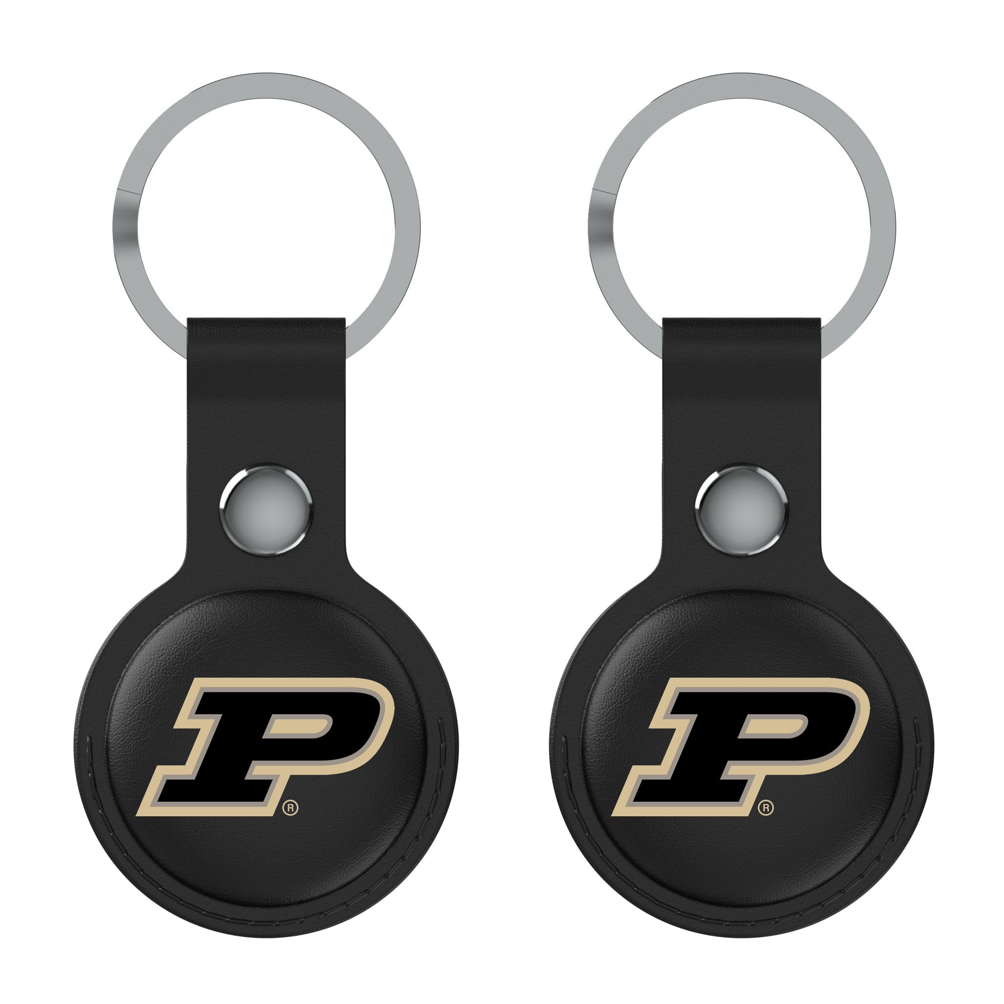 Purdue University Boilermakers Insignia Black Airtag Holder 2-Pack - Sports Gifts, Sports Memorabilia, Sports Collectibles, Fan Shop