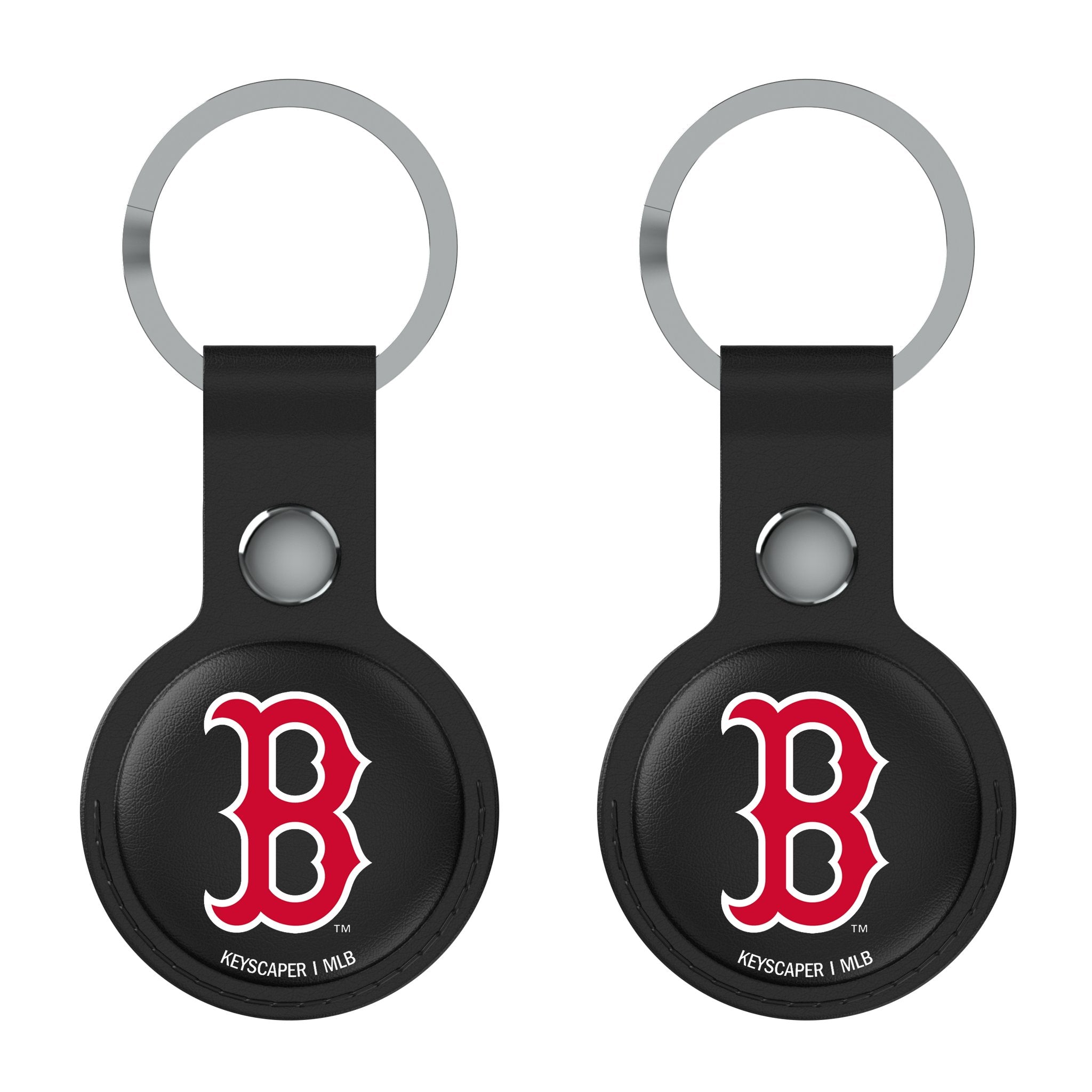 Boston Red Sox Insignia Black Airtag Holder 2-Pack - Sports Gifts, Sports Memorabilia, Sports Collectibles, Fan Shop
