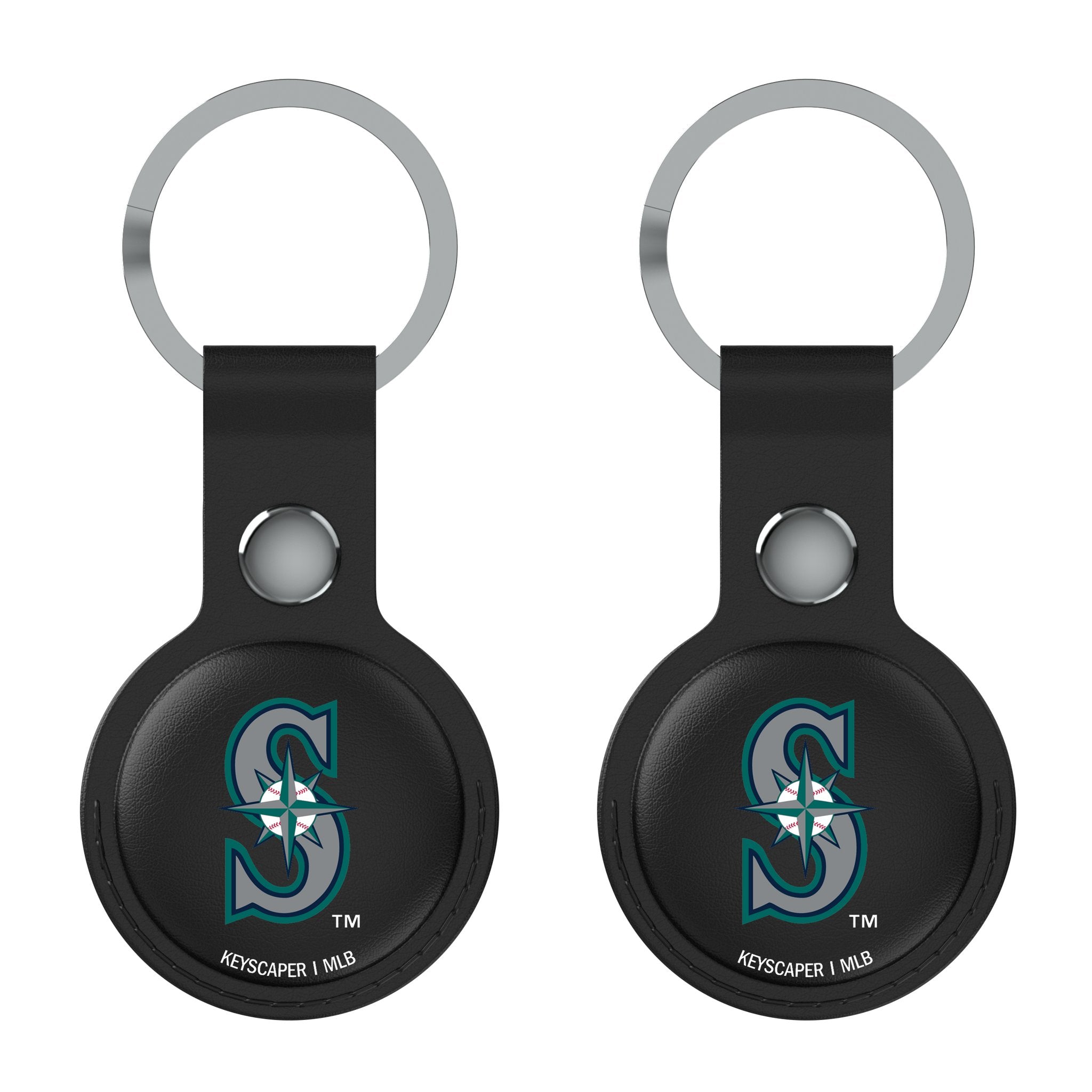 Seattle Mariners Insignia Black Airtag Holder 2-Pack - Sports Gifts, Sports Memorabilia, Sports Collectibles, Fan Shop