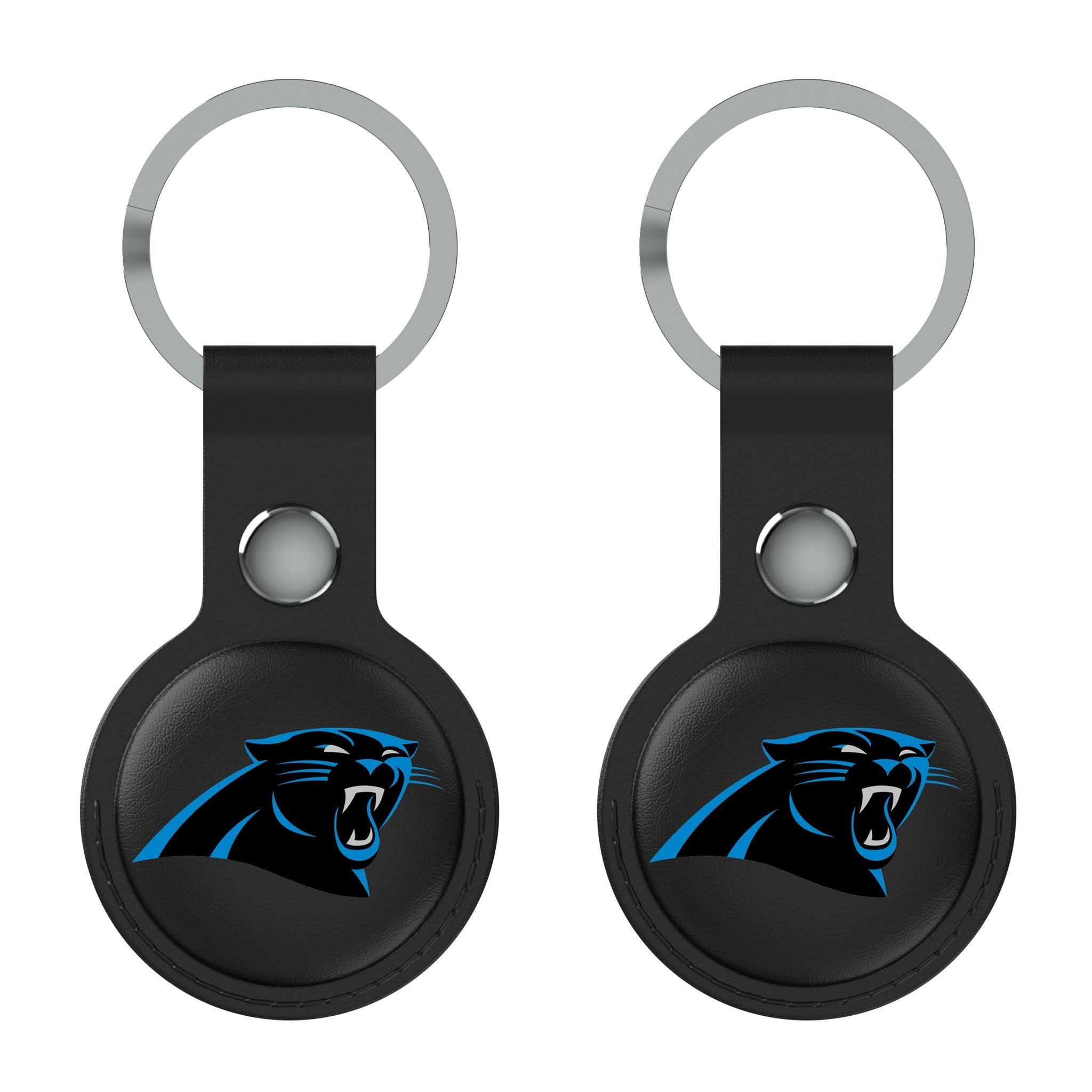 Carolina Panthers Insignia Black Airtag Holder 2-Pack - Sports Gifts, Sports Memorabilia, Sports Collectibles, Fan Shop