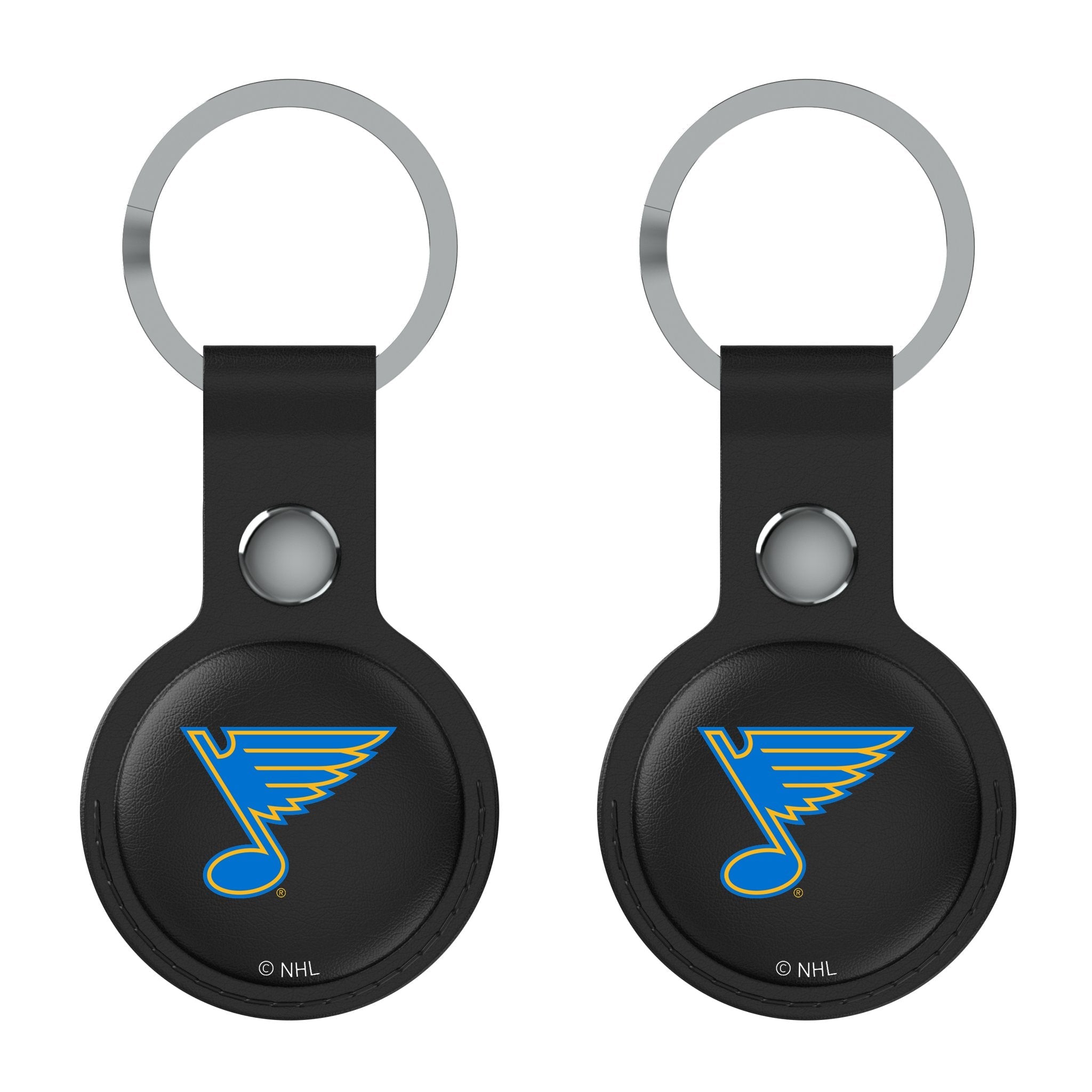 St. Louis Blues Insignia Black Airtag Holder 2-Pack - Sports Gifts, Sports Memorabilia, Sports Collectibles, Fan Shop