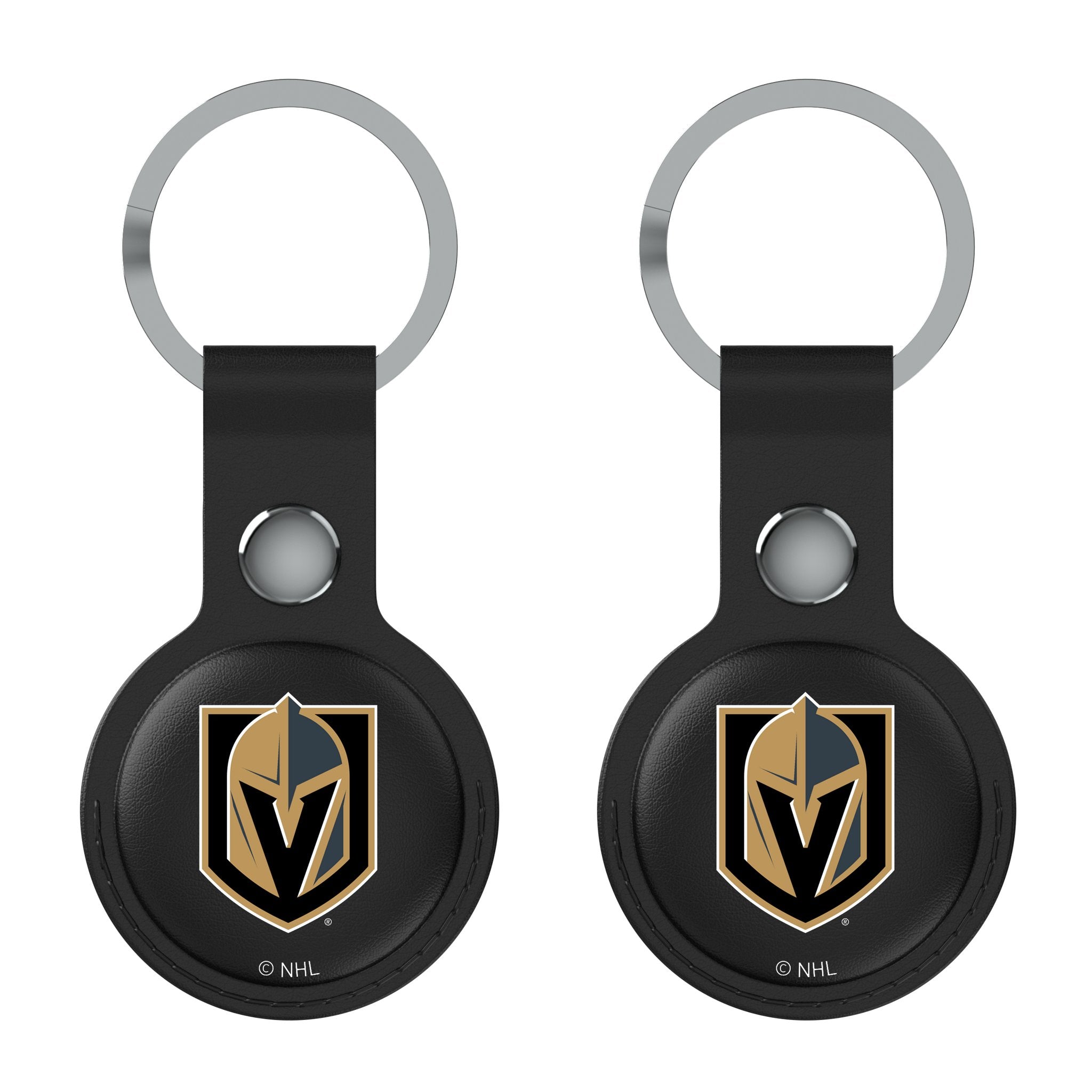 Vegas Golden Knights Insignia Black Airtag Holder 2-Pack - Sports Gifts, Sports Memorabilia, Sports Collectibles, Fan Shop