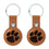 Clemson University Tigers Burn Brown Airtag Holder 2-Pack - Sports Gifts, Sports Memorabilia, Sports Collectibles, Fan Shop