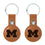 University of Michigan Wolverines Burn Brown Airtag Holder 2-Pack - Sports Gifts, Sports Memorabilia, Sports Collectibles, Fan Shop