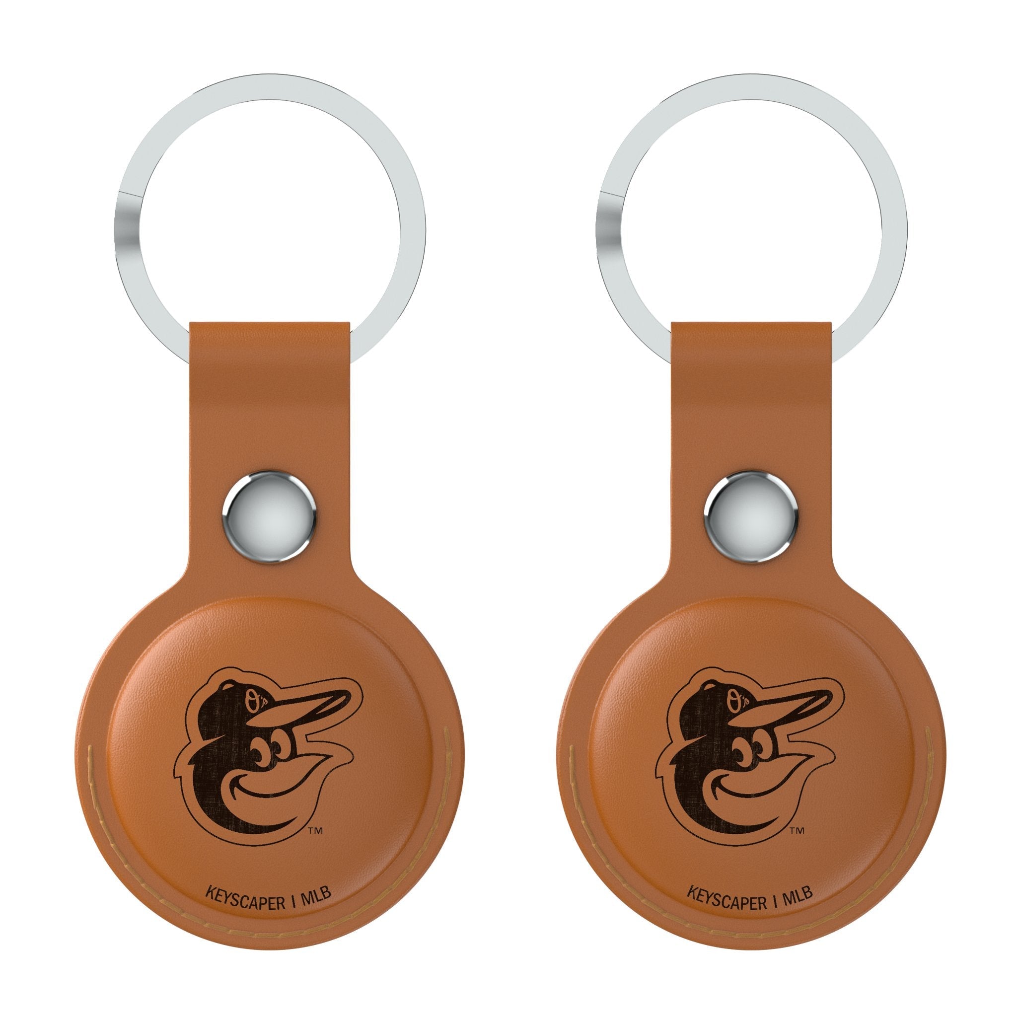 Baltimore Orioles Burn Brown Airtag Holder 2-Pack - Sports Gifts, Sports Memorabilia, Sports Collectibles, Fan Shop