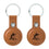 Miami Marlins Burn Brown Airtag Holder 2-Pack - Sports Gifts, Sports Memorabilia, Sports Collectibles, Fan Shop