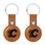 Calgary Flames Burn Brown Airtag Holder 2-Pack - Sports Gifts, Sports Memorabilia, Sports Collectibles, Fan Shop