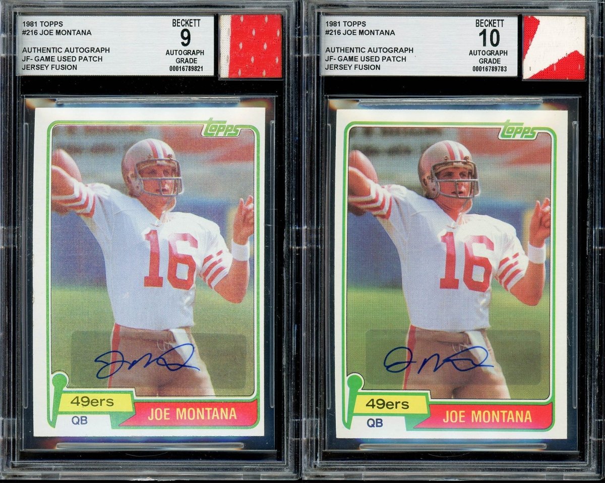 “Montana Collection" – BGS/BAS Graded Cards & Autographs of Joe Montana – (1) Card Per Box - Sports Gifts, Sports Memorabilia, Sports Collectibles, Fan Shop