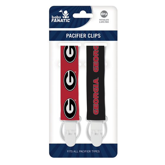 Georgia Bulldogs - Pacifier Clip 2-Pack - 757 Sports Collectibles