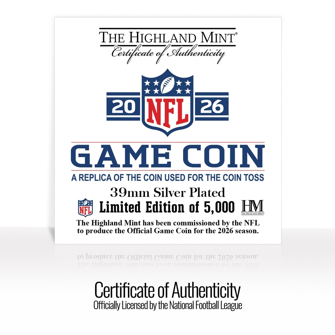 Buffalo Bills 2026 Silver Plated Game Flip Coin - Sports Gifts, Sports Memorabilia, Sports Collectibles, Fan Shop