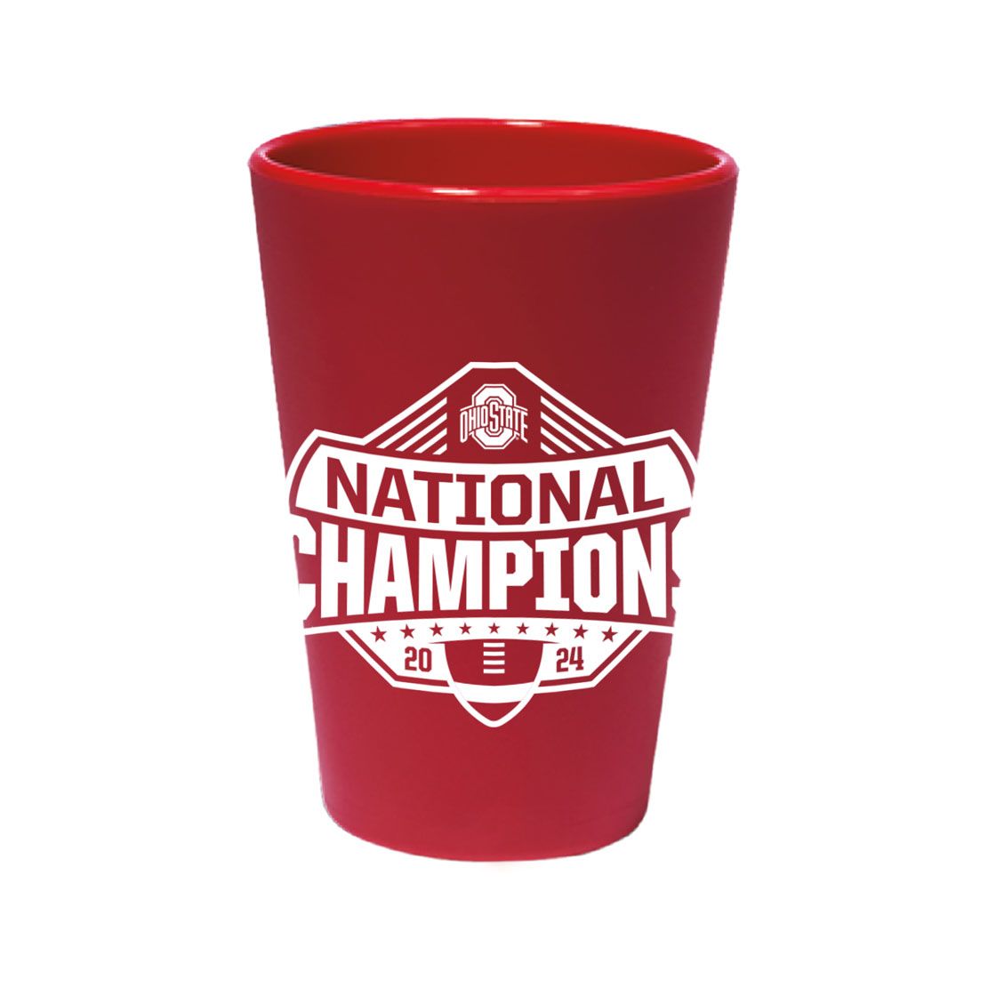 2024-2025 National Football Champions Ohio State Buckeyes CFP Silicone Shot Glass - Sports Collectibles, Sports Memorabilia, Sports Fan Shop, Sports Gifts