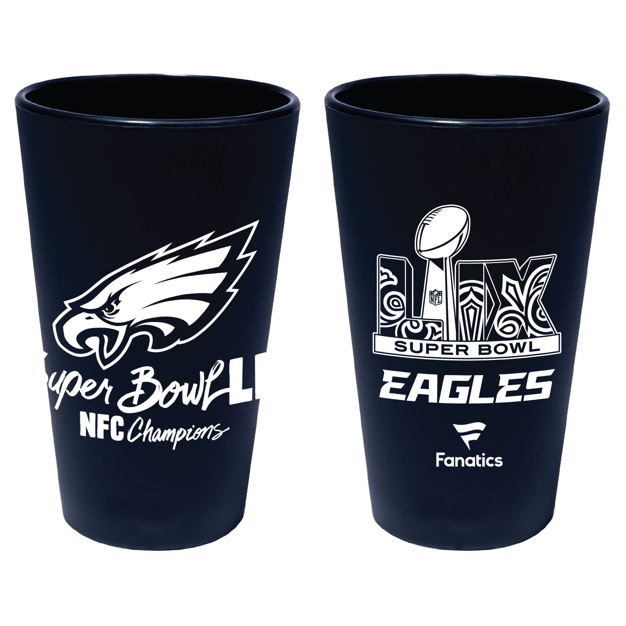 Philadelphia Eagles Super Bowl LIX NFC Champions Silicone Pint Glass - Sports Collectibles, Sports Memorabilia, Sports Fan Shop, Sports Gifts
