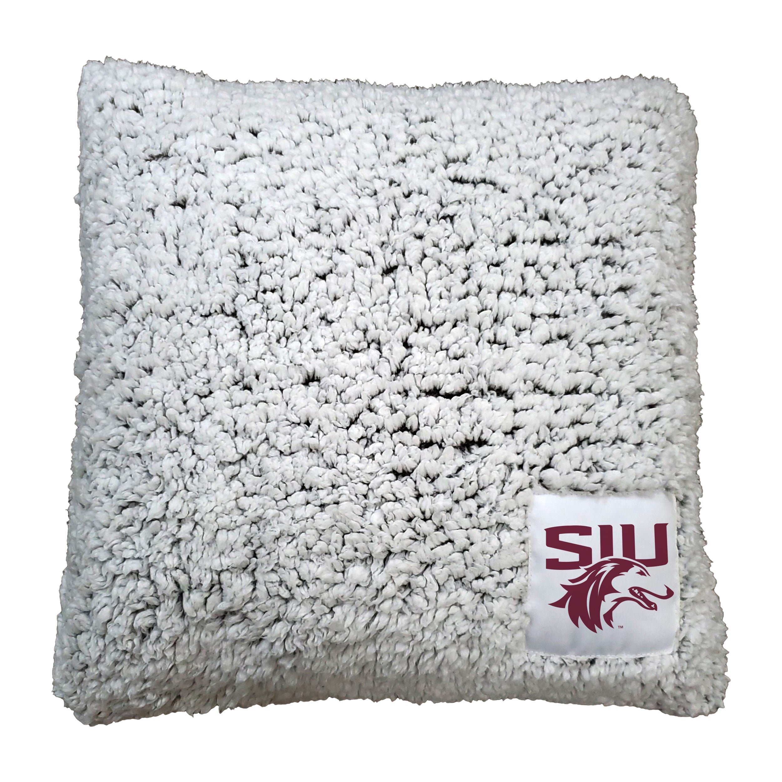 Southern Illinois Frosty Throw Pillow