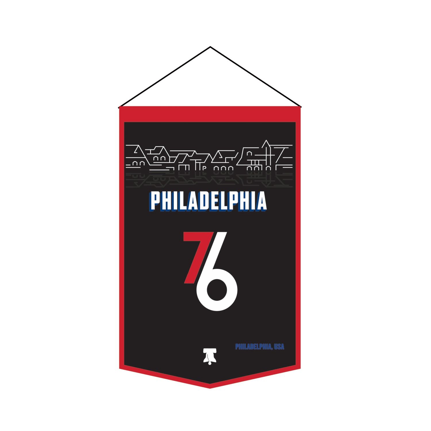 Philadelphia 76ers Boat House Row City Edition Banner - Sports Collectibles, Sports Memorabilia, Sports Fan Shop, Sports Gifts