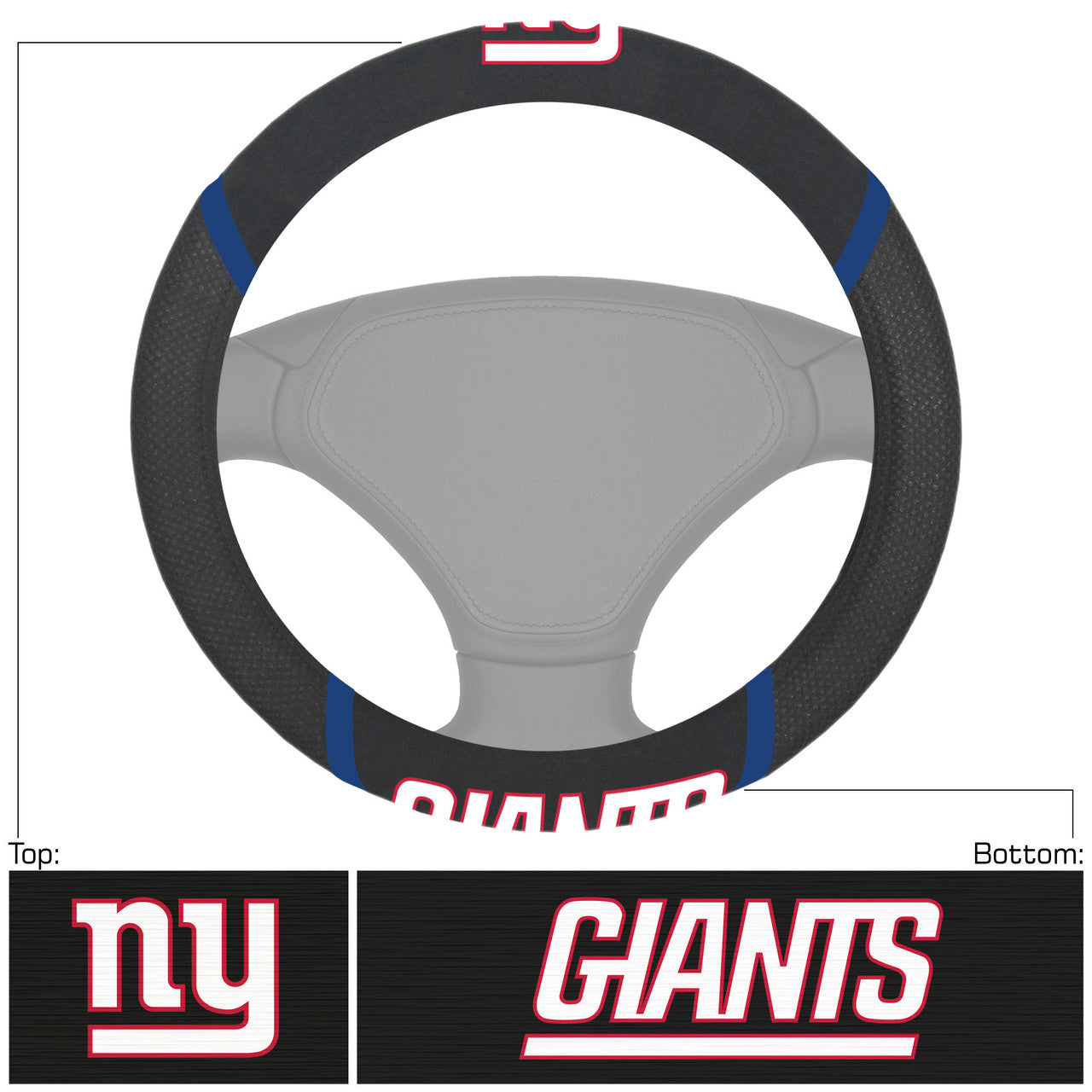 New York Giants Steering Wheel Cover Mesh/Stitched - Sports Collectibles, Sports Memorabilia, Sports Fan Shop, Sports Gifts