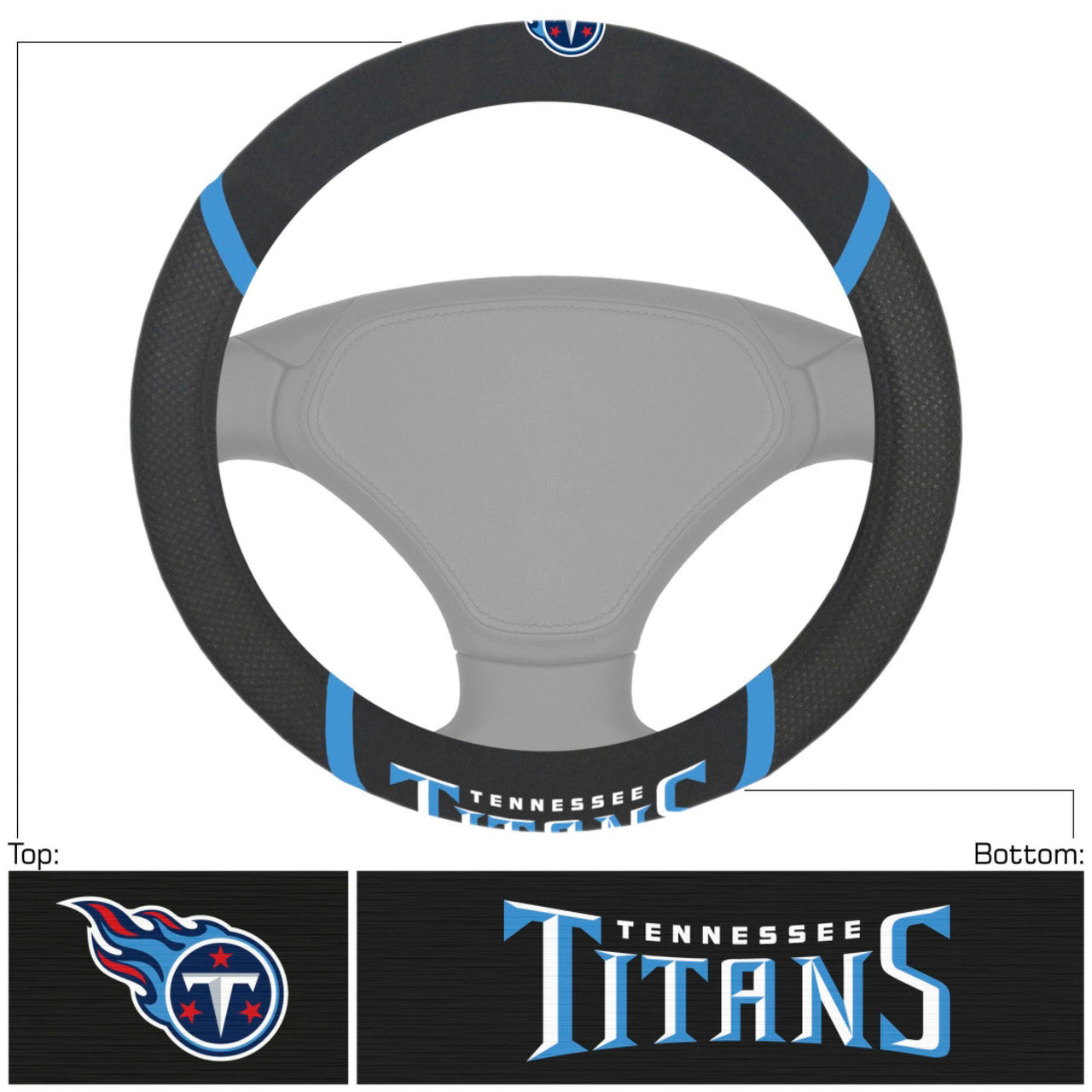 Tennessee Titans Steering Wheel Cover Mesh/Stitched - Sports Collectibles, Sports Memorabilia, Sports Fan Shop, Sports Gifts