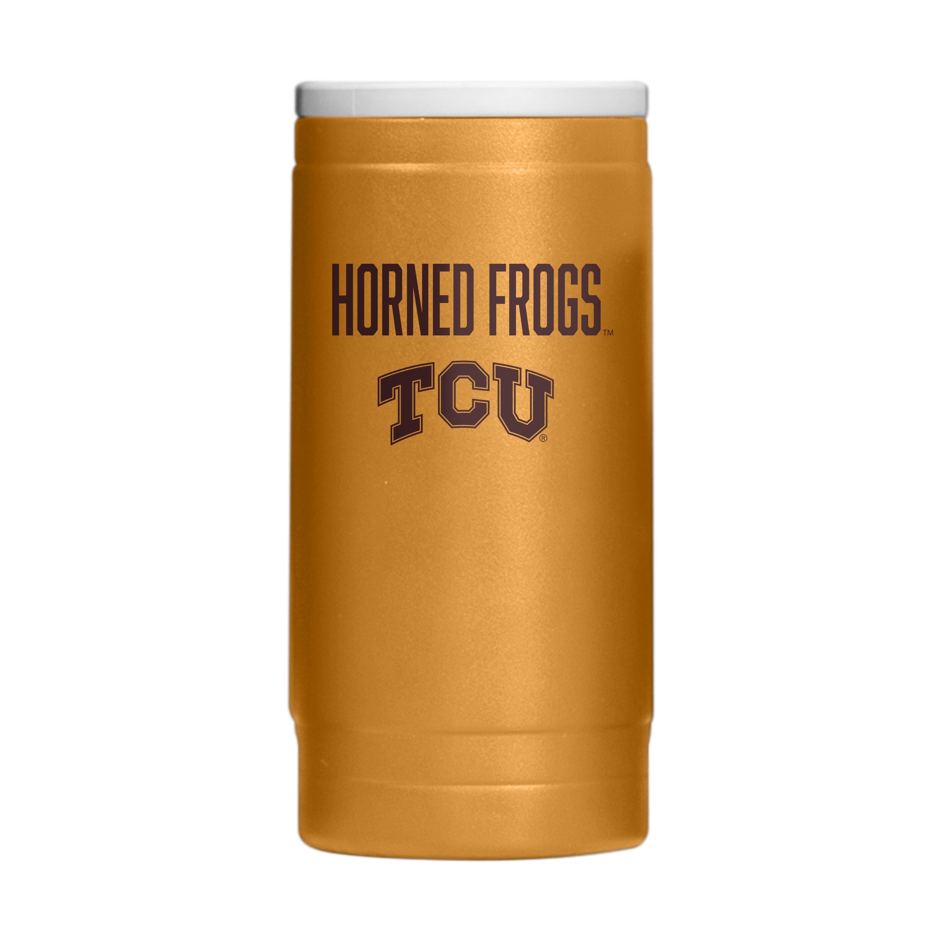TCU 12oz Huddle Powder Coat Slim Can Coolie