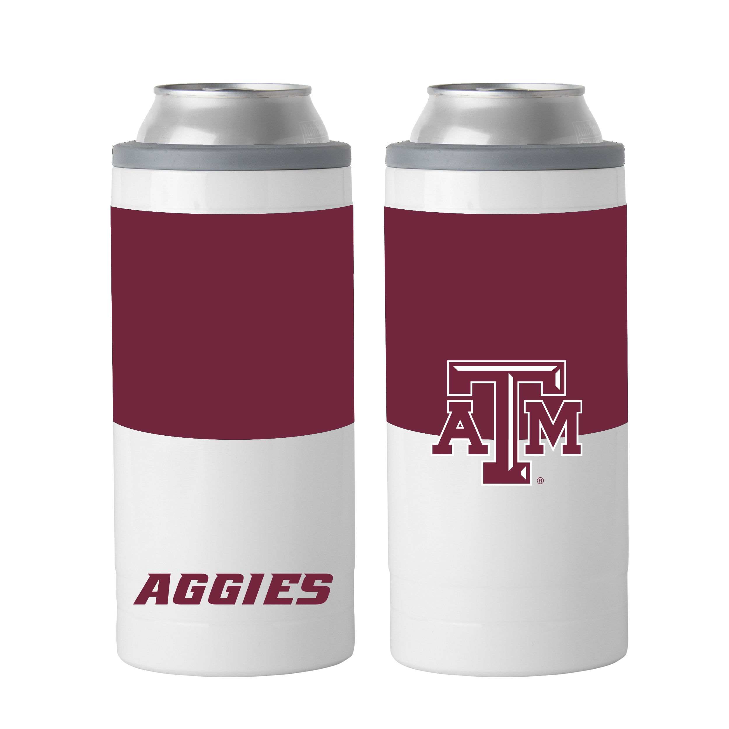 Texas A&M 12oz Colorblock Slim Can Coolie